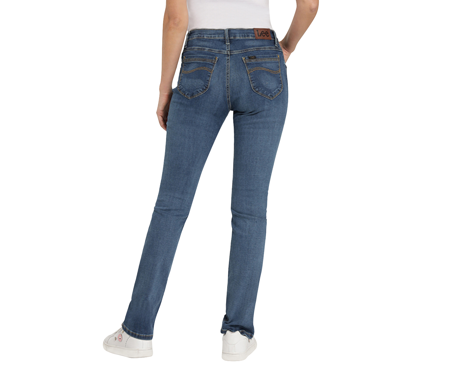 Foto 4 pulgar | Foto 3 | Jeans Lee Slim Fit Deslavados