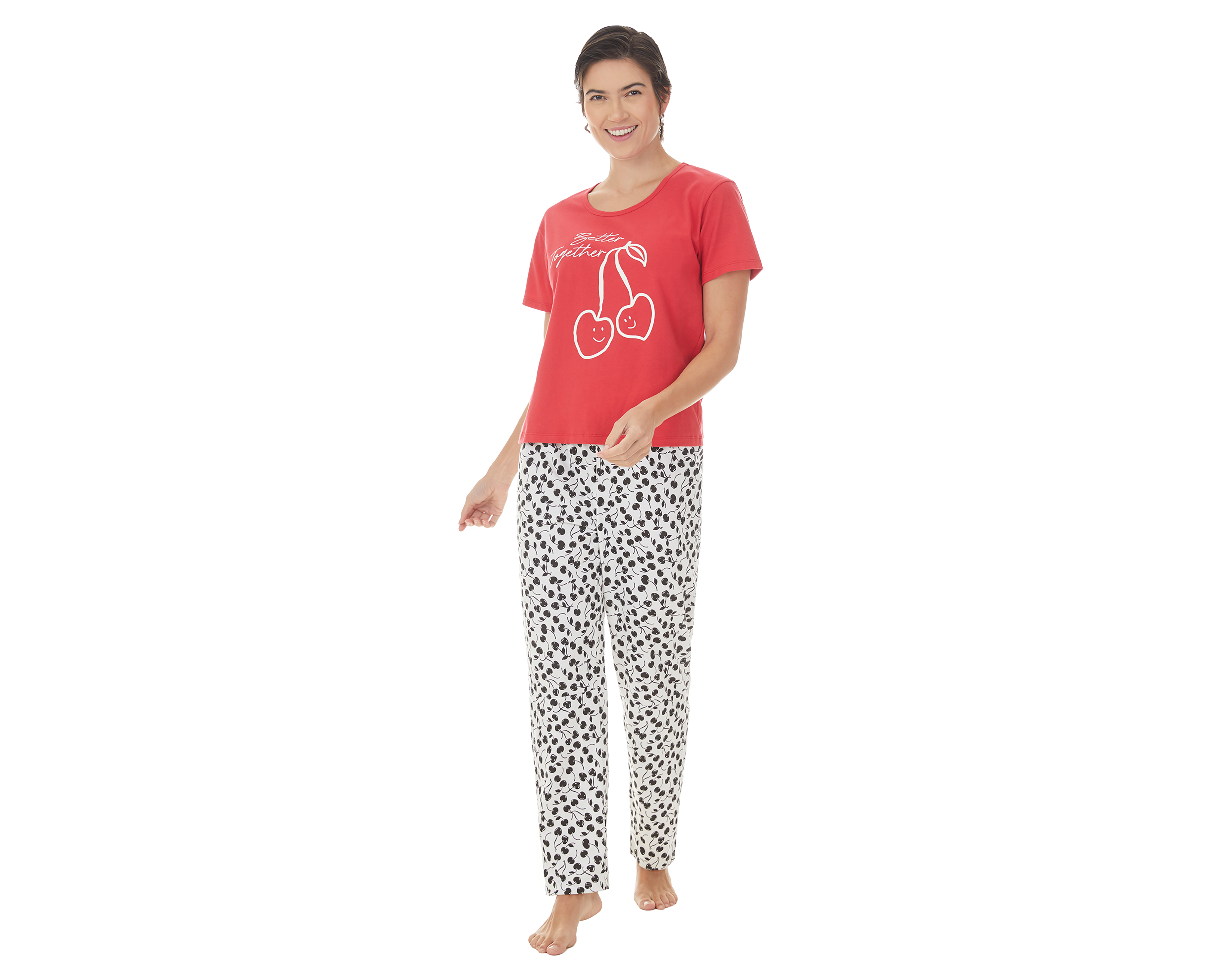 Foto 2 pulgar | Foto 1 | Pijama Tops & Bottoms para Mujer 2 Piezas