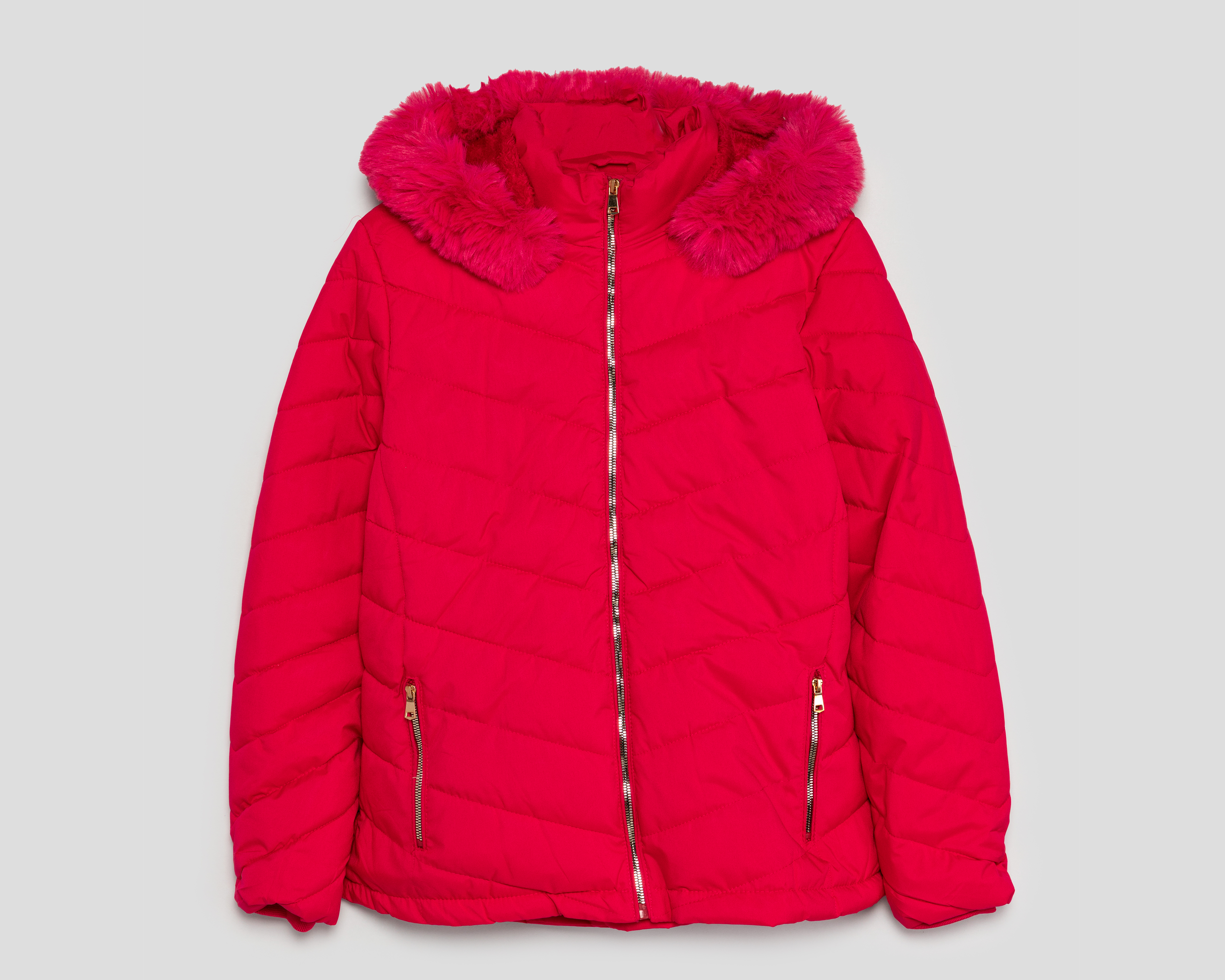 Foto 2 pulgar | Foto 1 | Chamarra Fucsia Ann Miller para Mujer