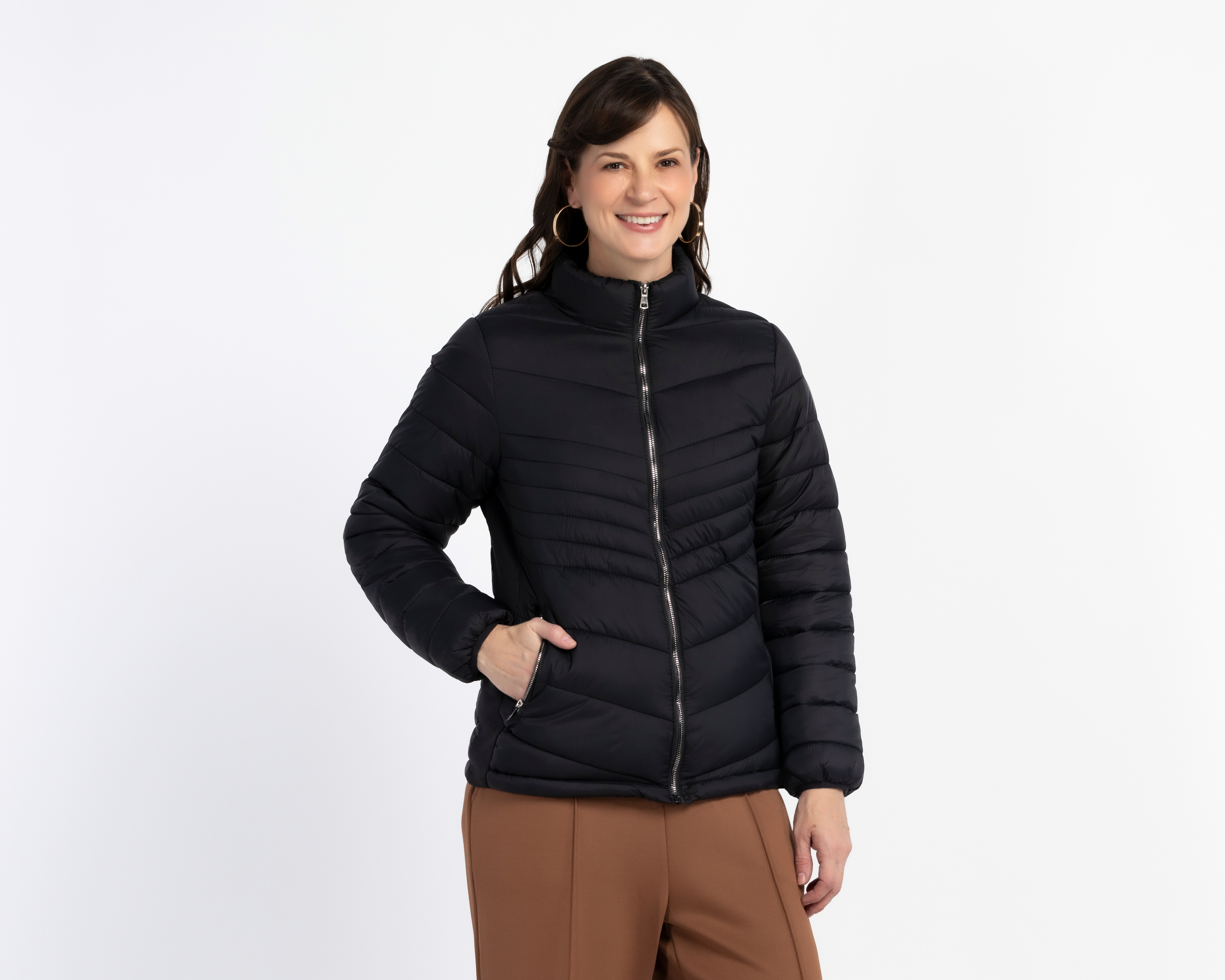 Chamarra Capitonada Ann Miller para Mujer