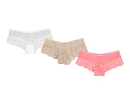 Bóxer Valeria Intimates de Encaje para Mujer 3 Pack