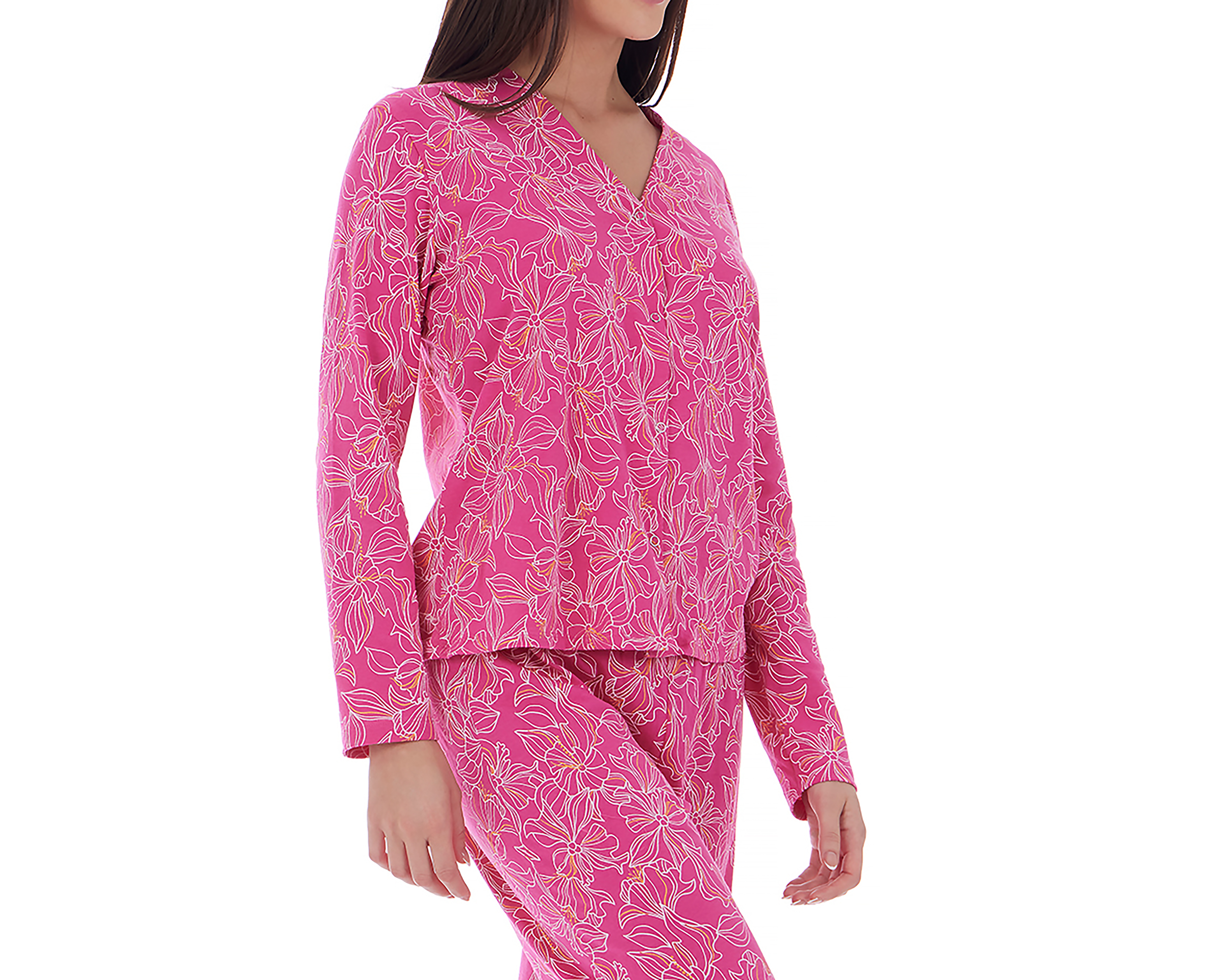 Foto 4 pulgar | Foto 3 | Pijama de Algodón Tops & Bottoms para Mujer 2 Piezas