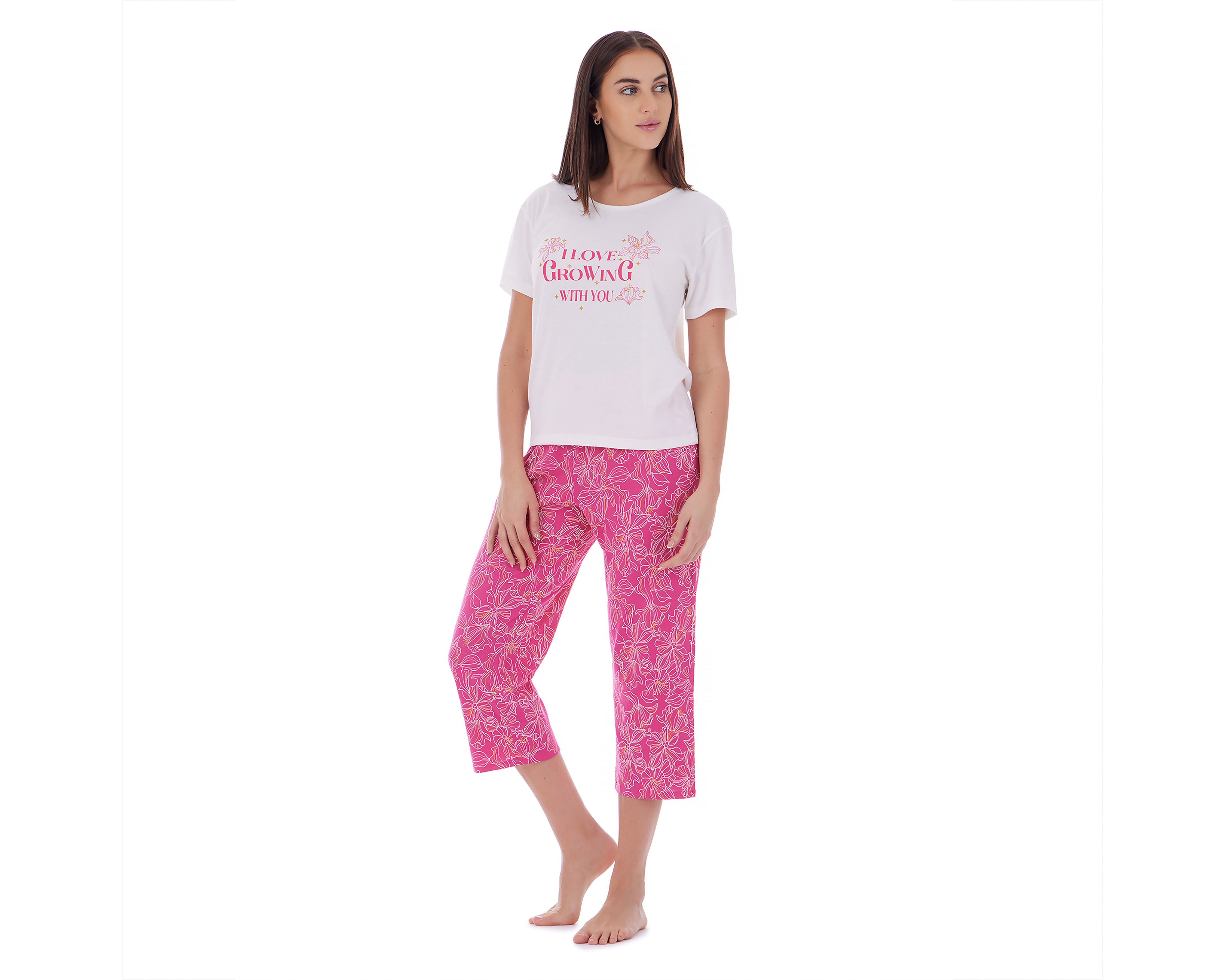 Foto 5 pulgar | Foto 4 | Pijama Tops & Bottoms para Mujer 2 Piezas