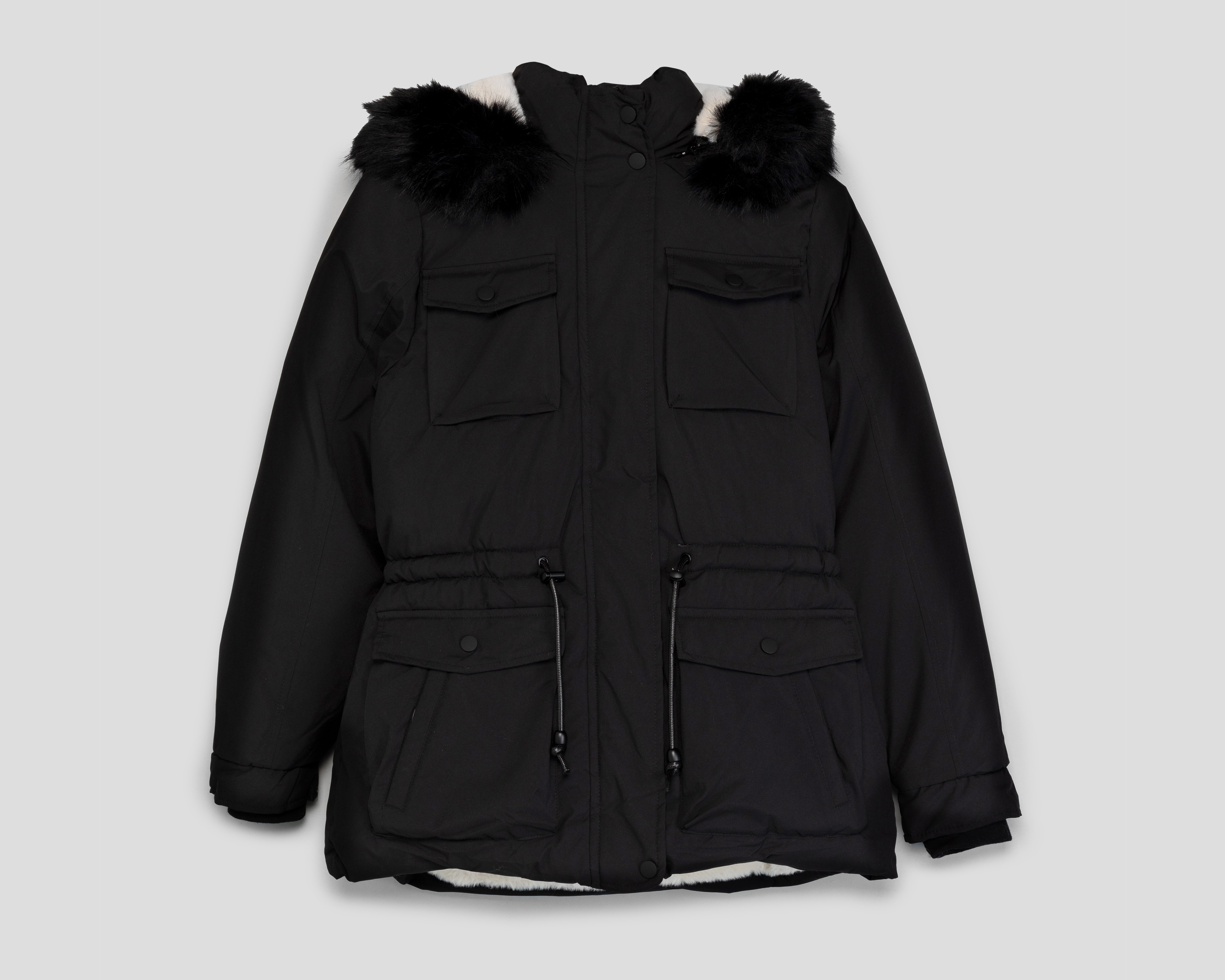 Foto 2 pulgar | Foto 1 | Chamarra con Capucha Ann Miller para Mujer