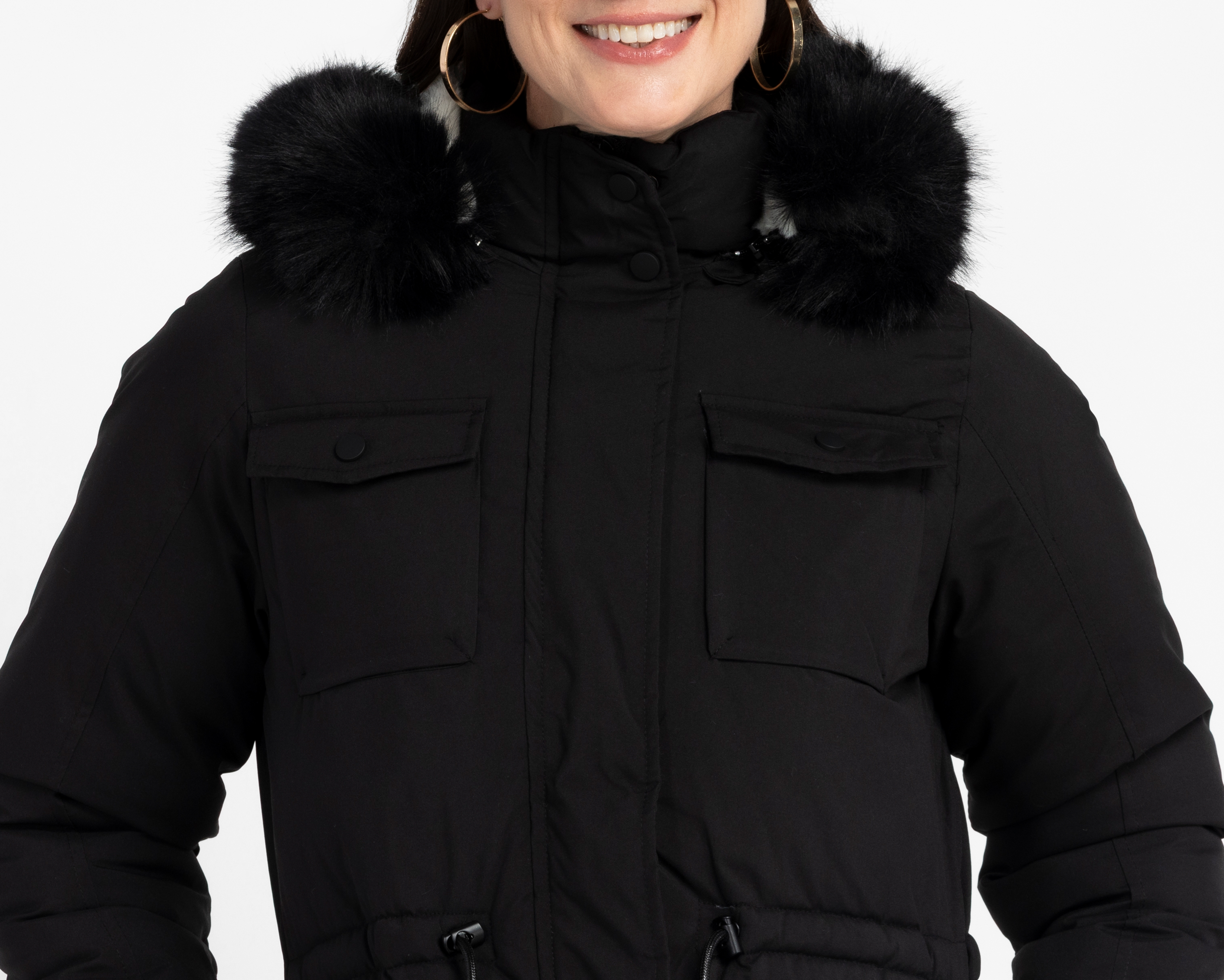 Foto 5 pulgar | Foto 4 | Chamarra con Capucha Ann Miller para Mujer