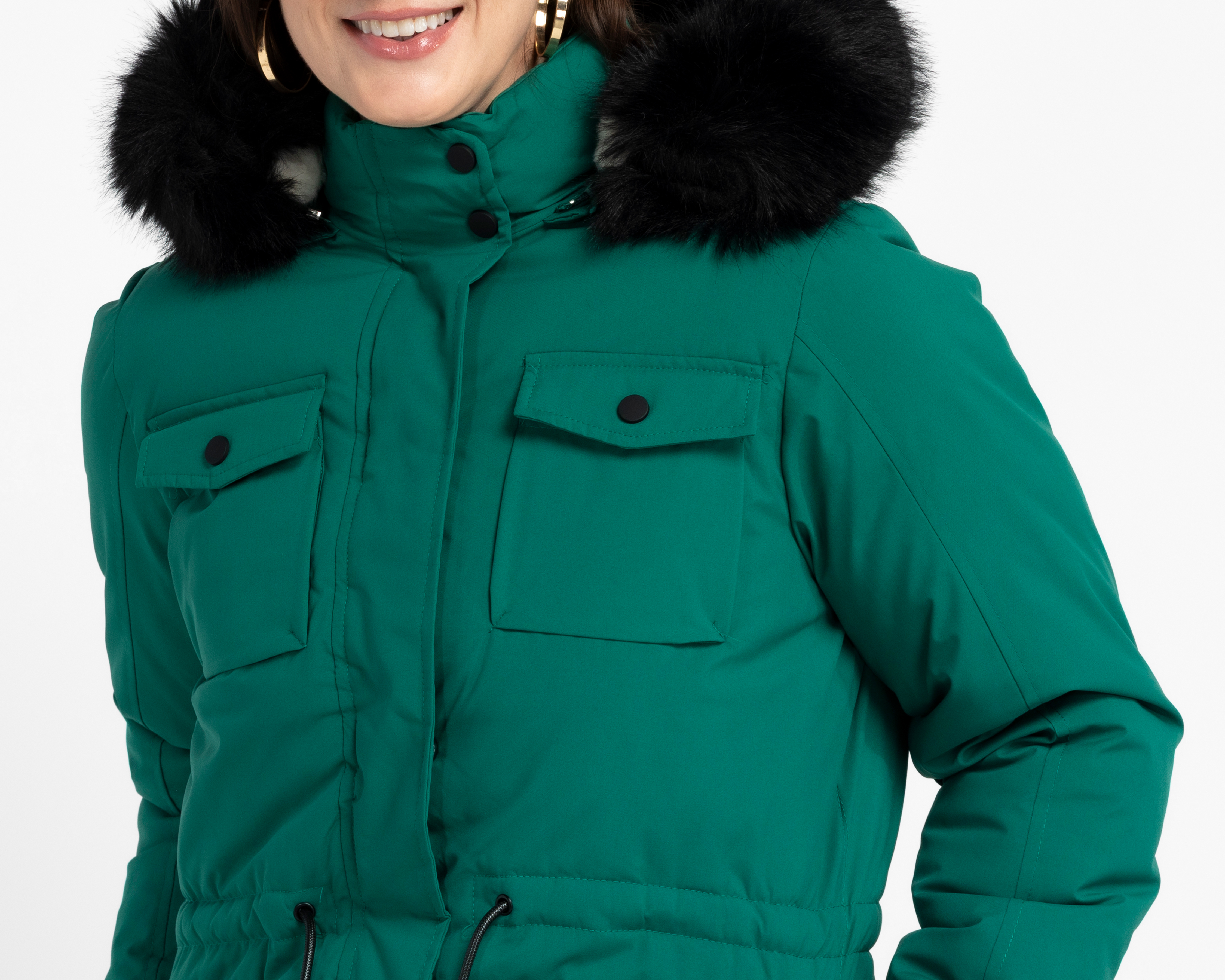 Foto 5 pulgar | Foto 4 | Chamarra Verde Ann Miller para Mujer