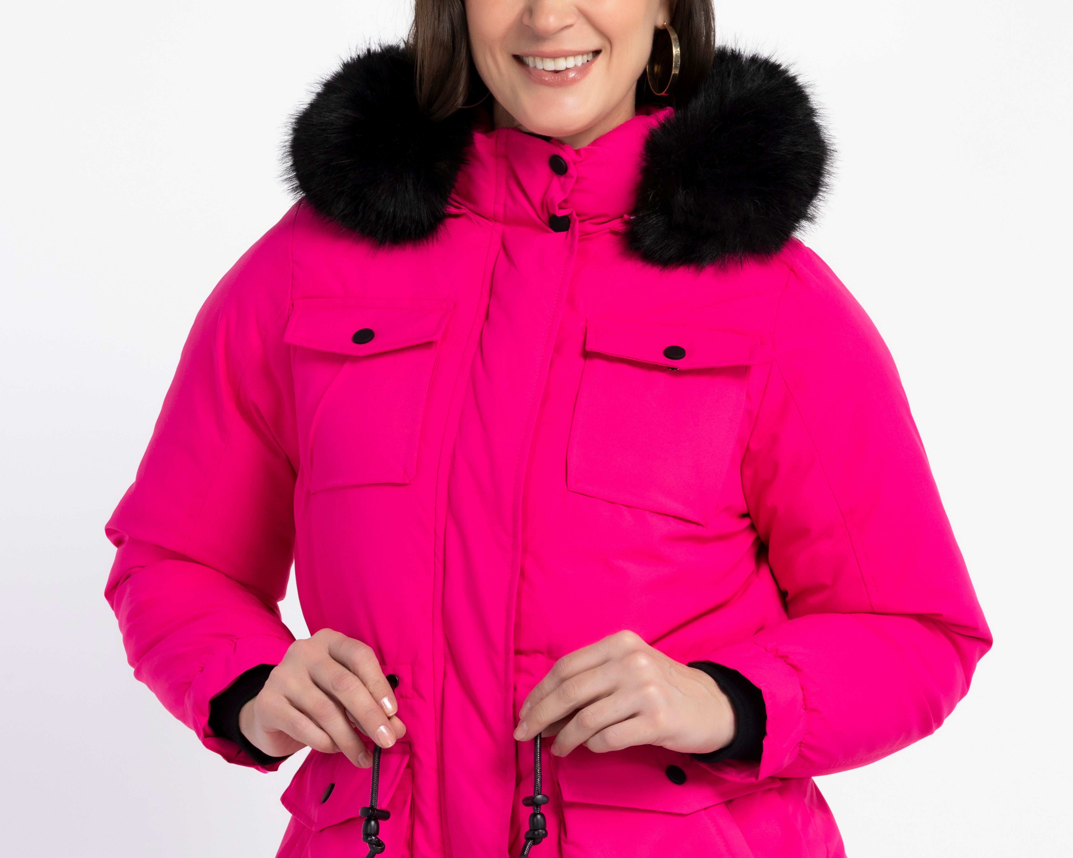 Foto 4 | Foto 4 | Chamarra Fucsia Ann Miller para Mujer