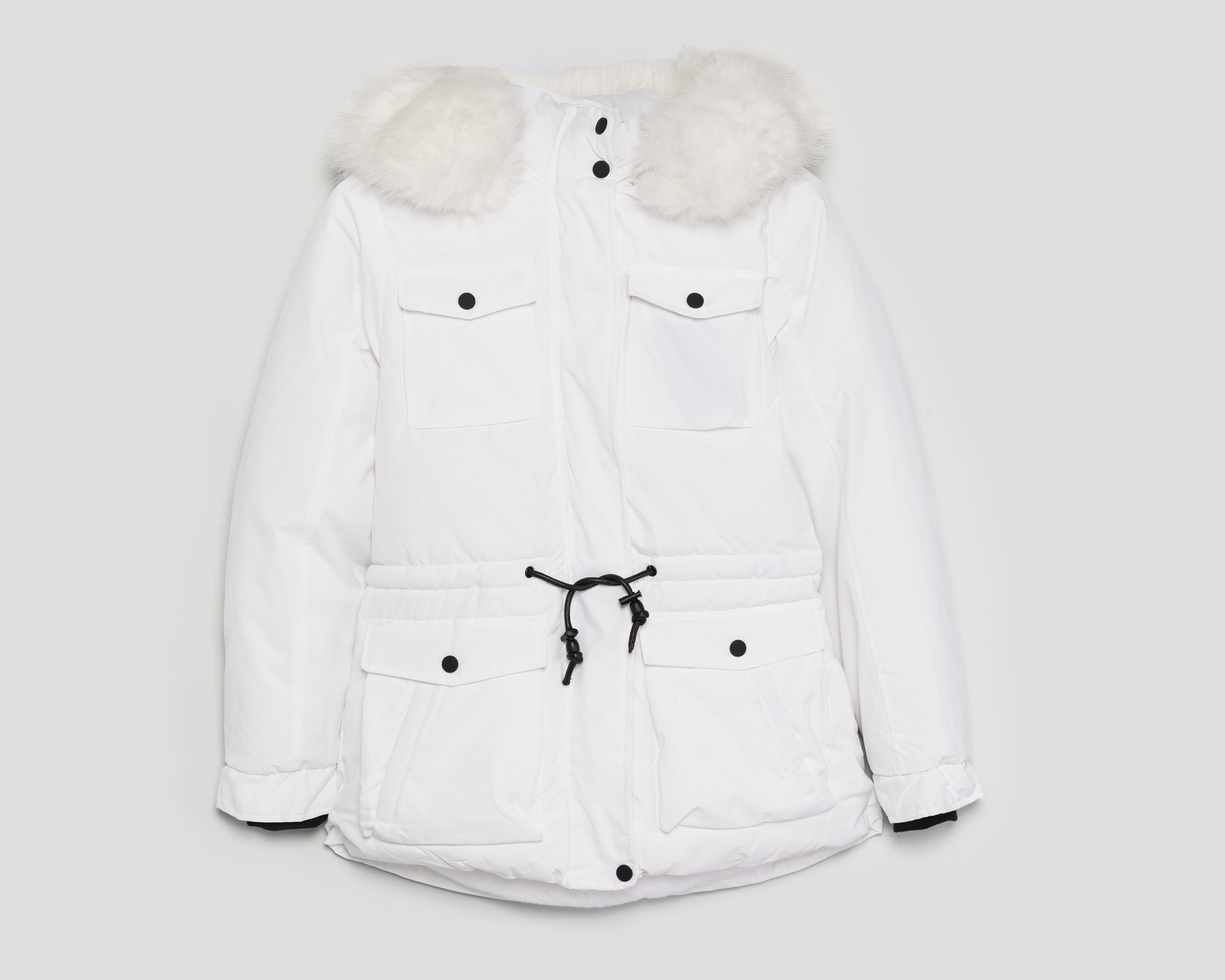 Chamarra Blanca Ann Miller para Mujer