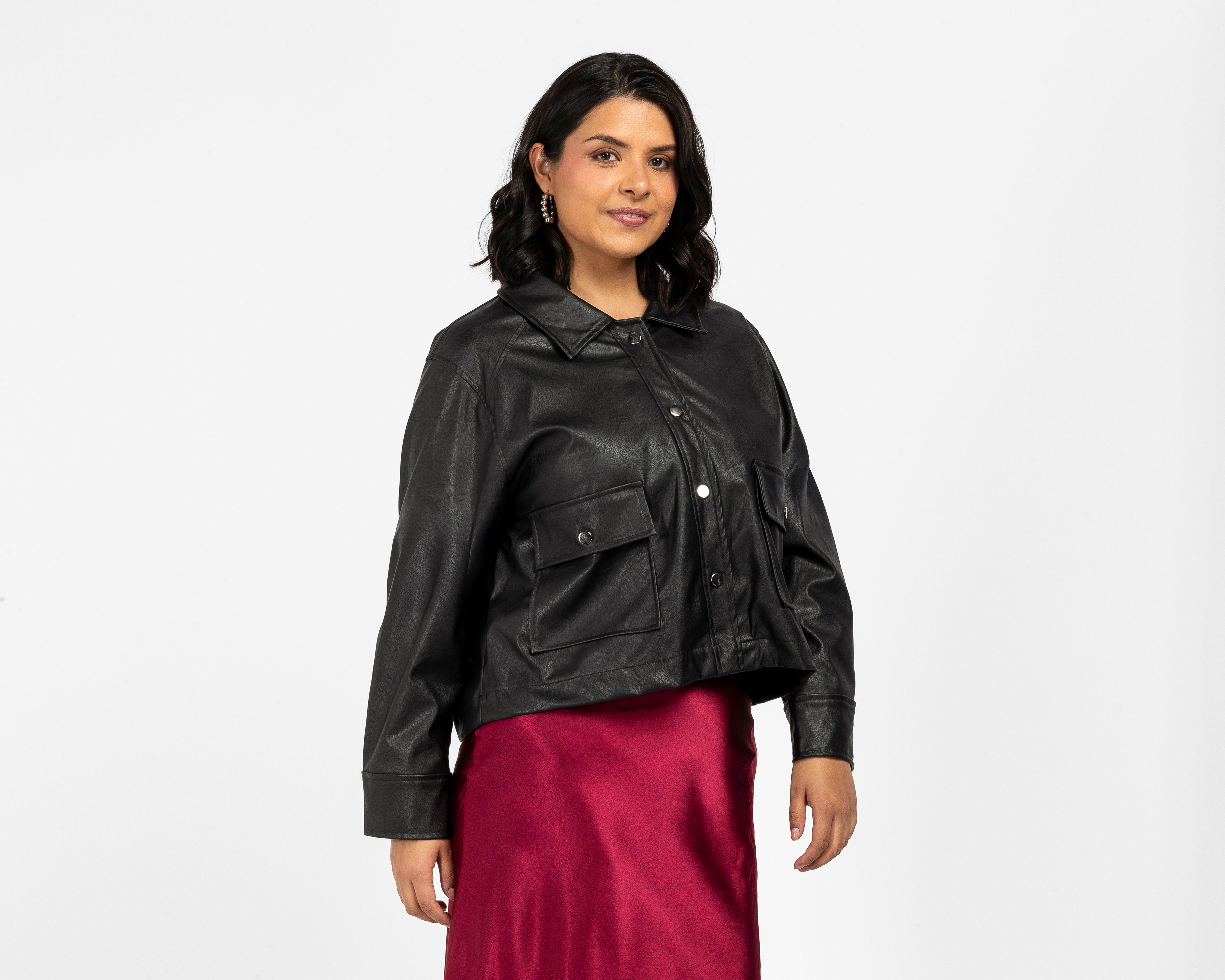 Chamarra tipo Cuero María Ferré para Mujer