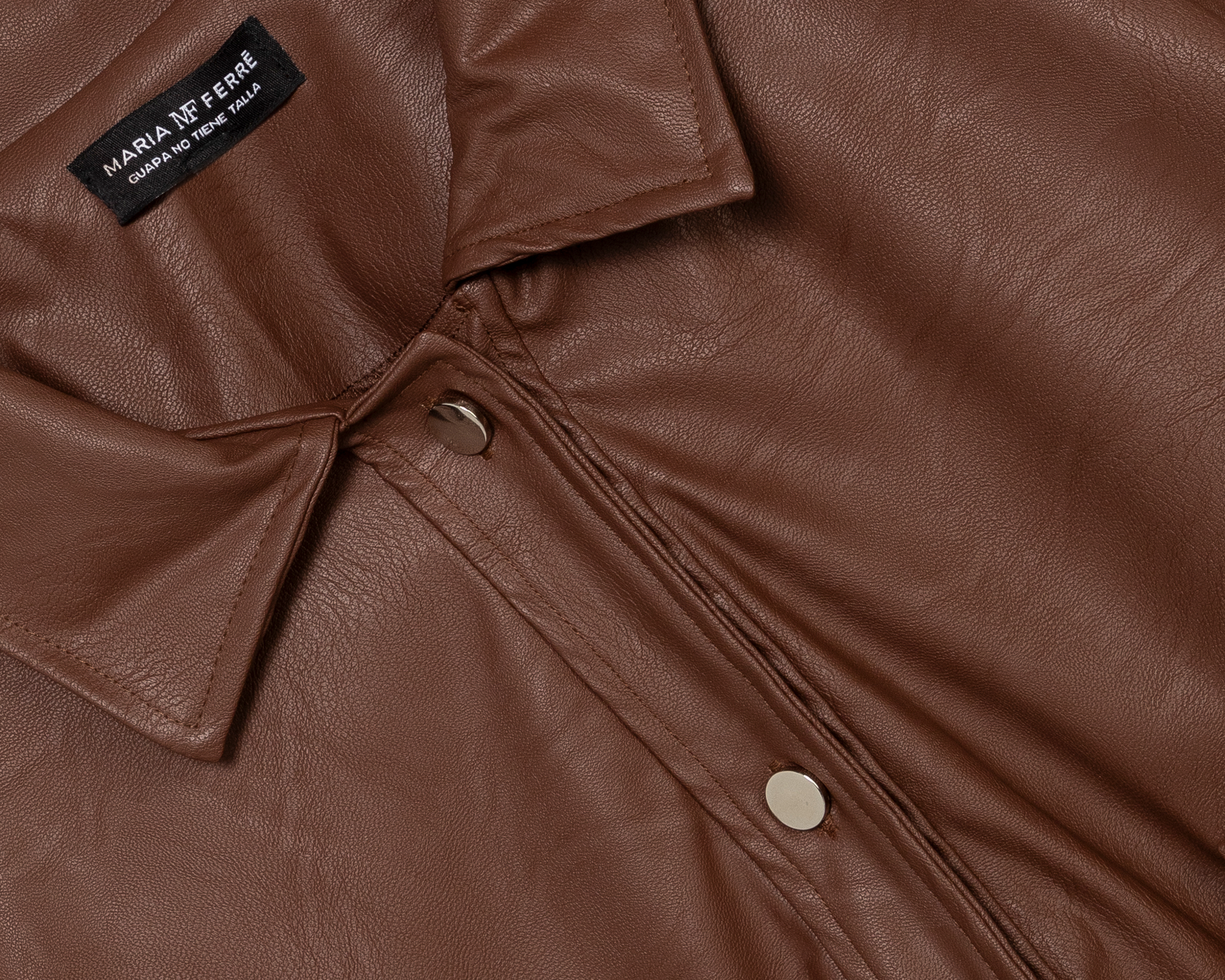 Foto 4 pulgar | Foto 3 | Chamarra tipo Cuero María Ferré para Mujer