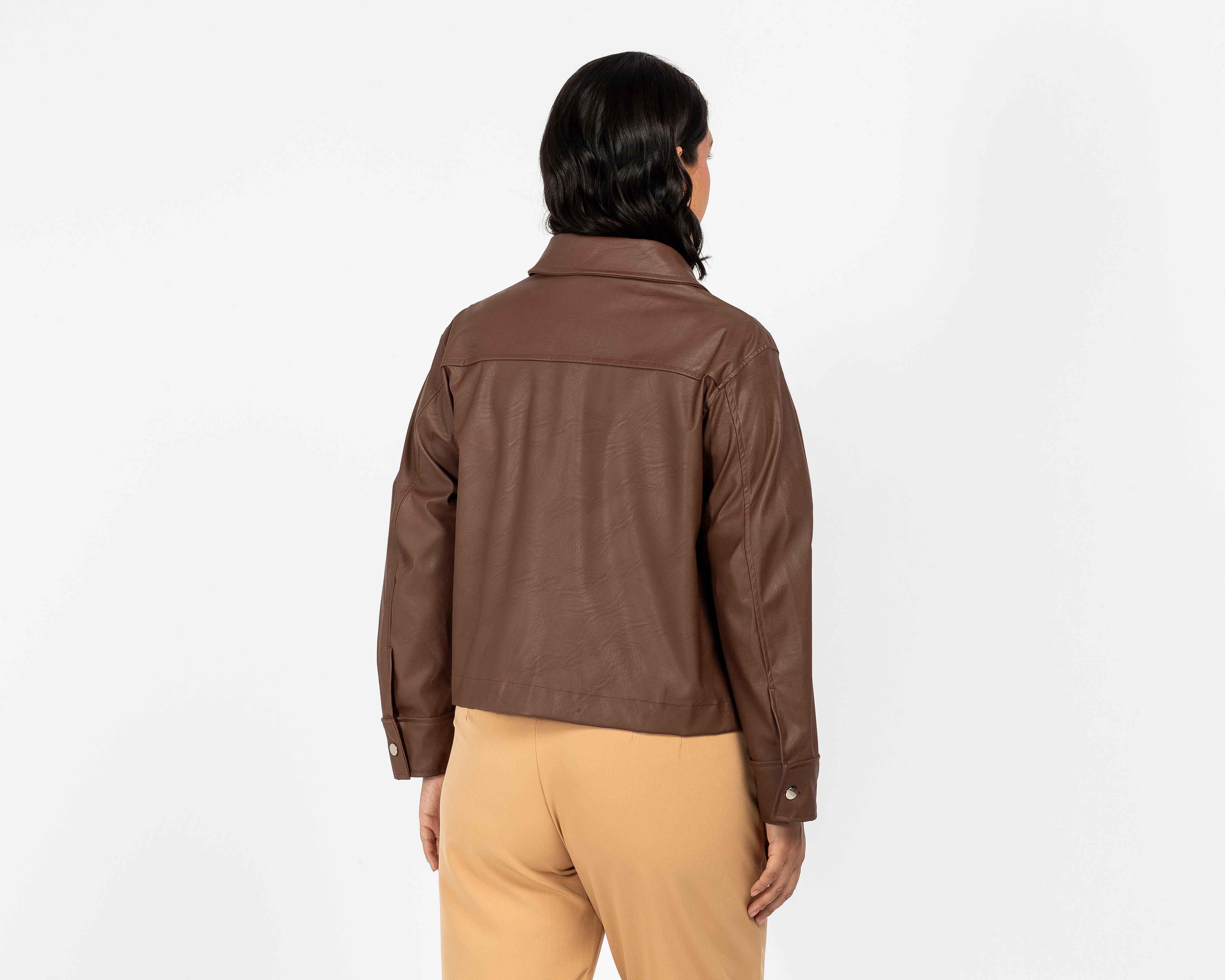 Foto 3 | Foto 3 | Chamarra tipo Cuero María Ferré para Mujer