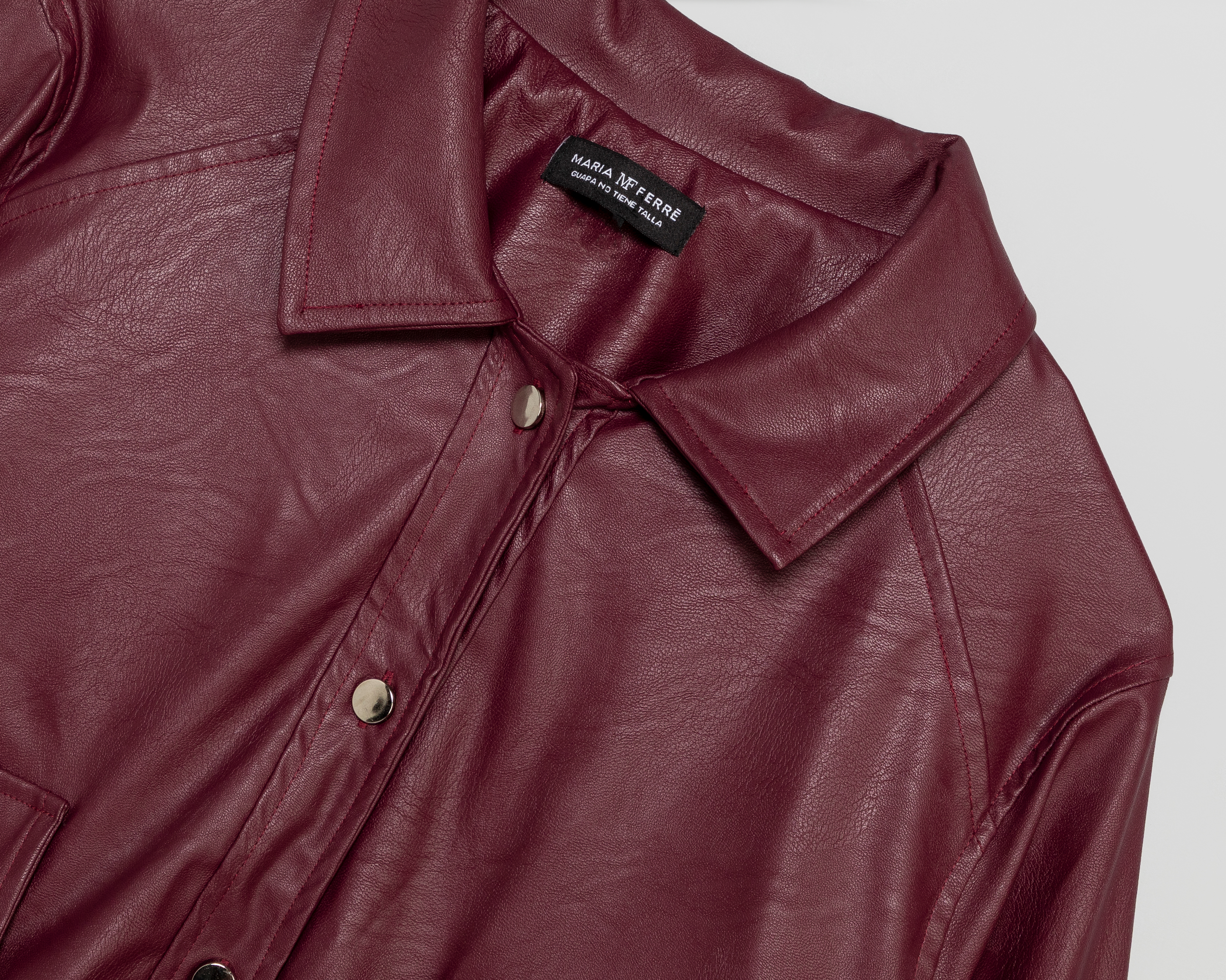 Foto 4 pulgar | Foto 3 | Chamarra tipo Cuero María Ferré para Mujer
