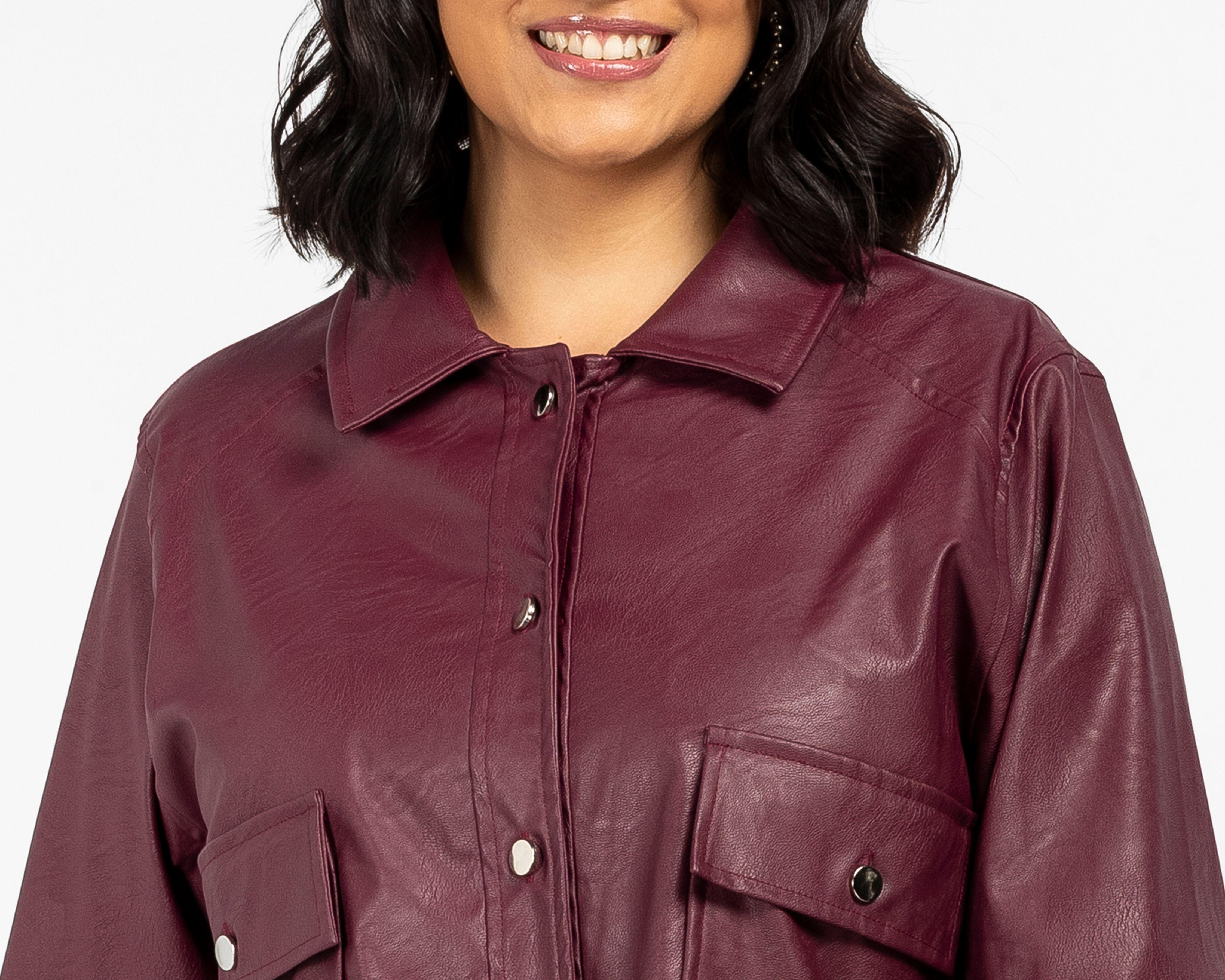 Foto 4 | Foto 4 | Chamarra tipo Cuero María Ferré para Mujer