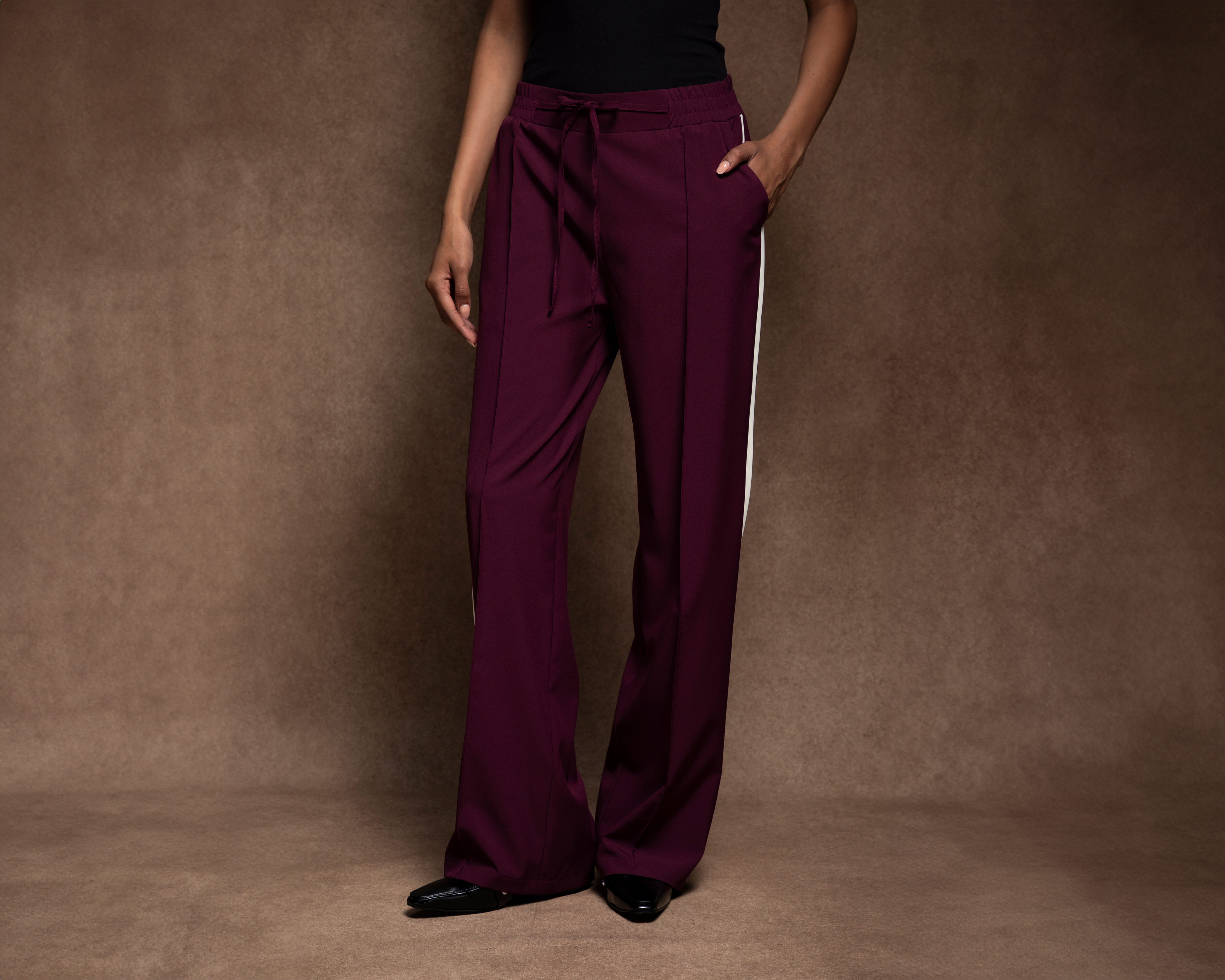 Foto 3 pulgar | Foto 2 | Pantalón Ancho Strona Vino para Mujer