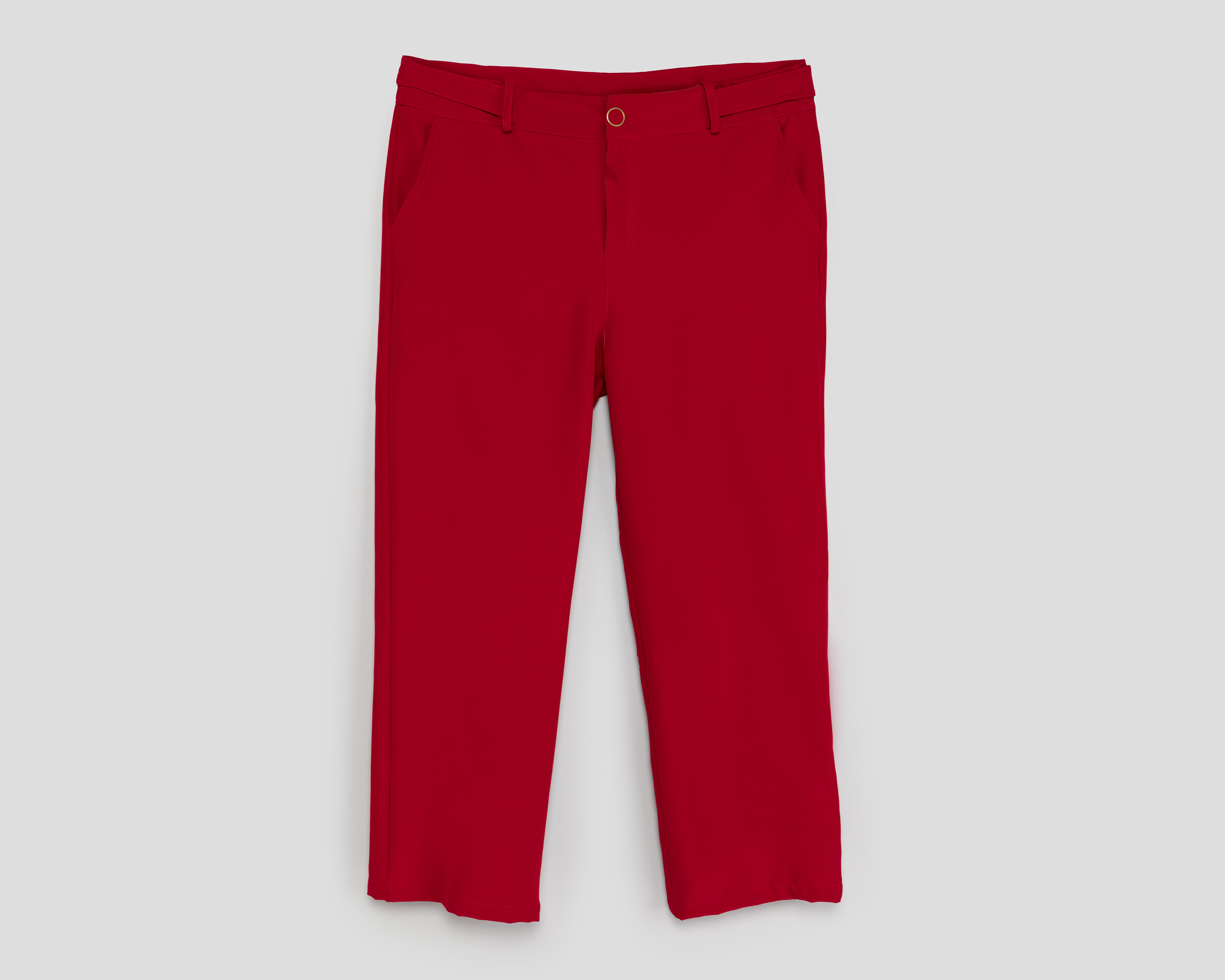 Foto 2 pulgar | Foto 1 | Pantalón de Vestir María Ferré Rojo para Mujer
