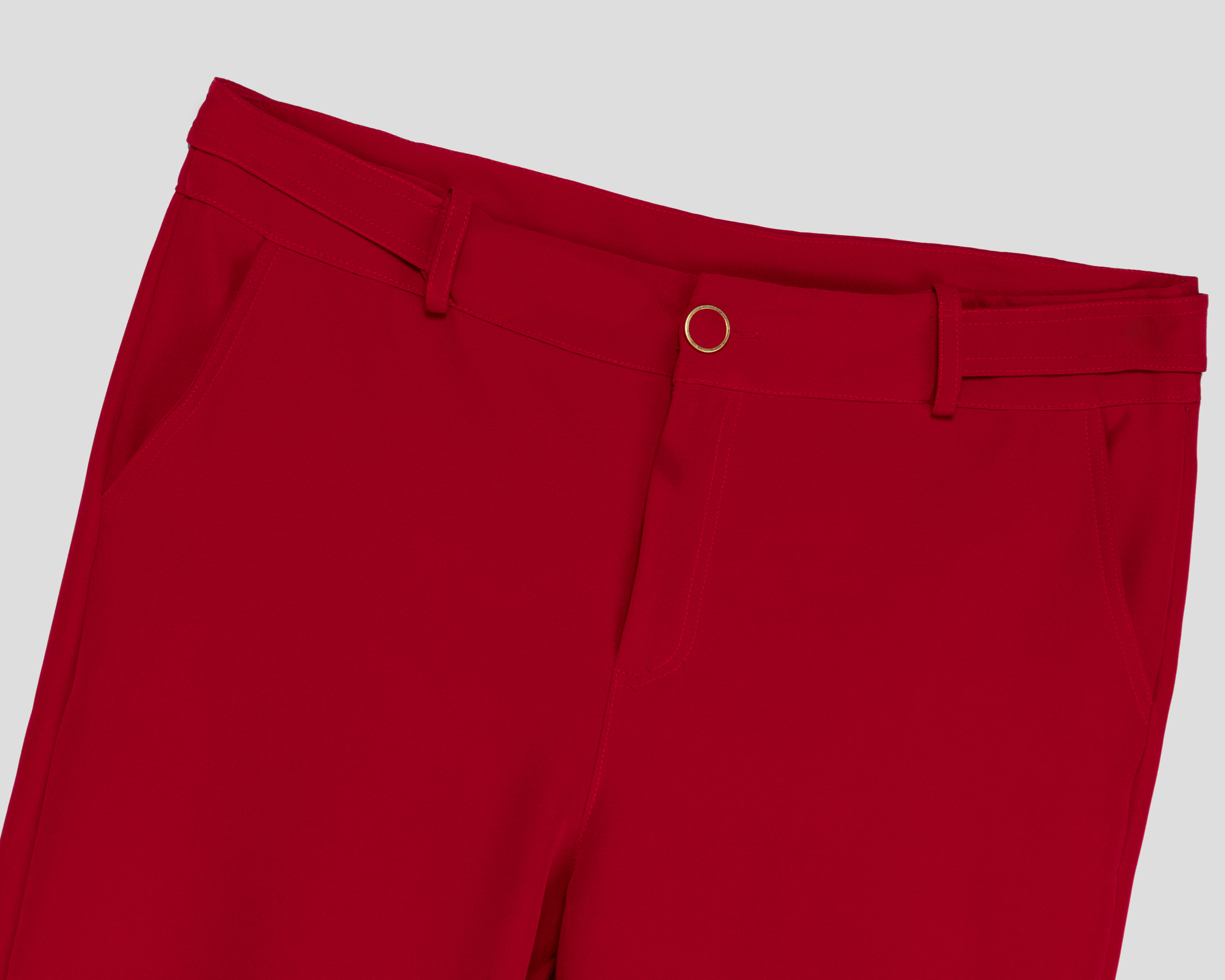 Foto 4 pulgar | Foto 3 | Pantalón de Vestir María Ferré Rojo para Mujer