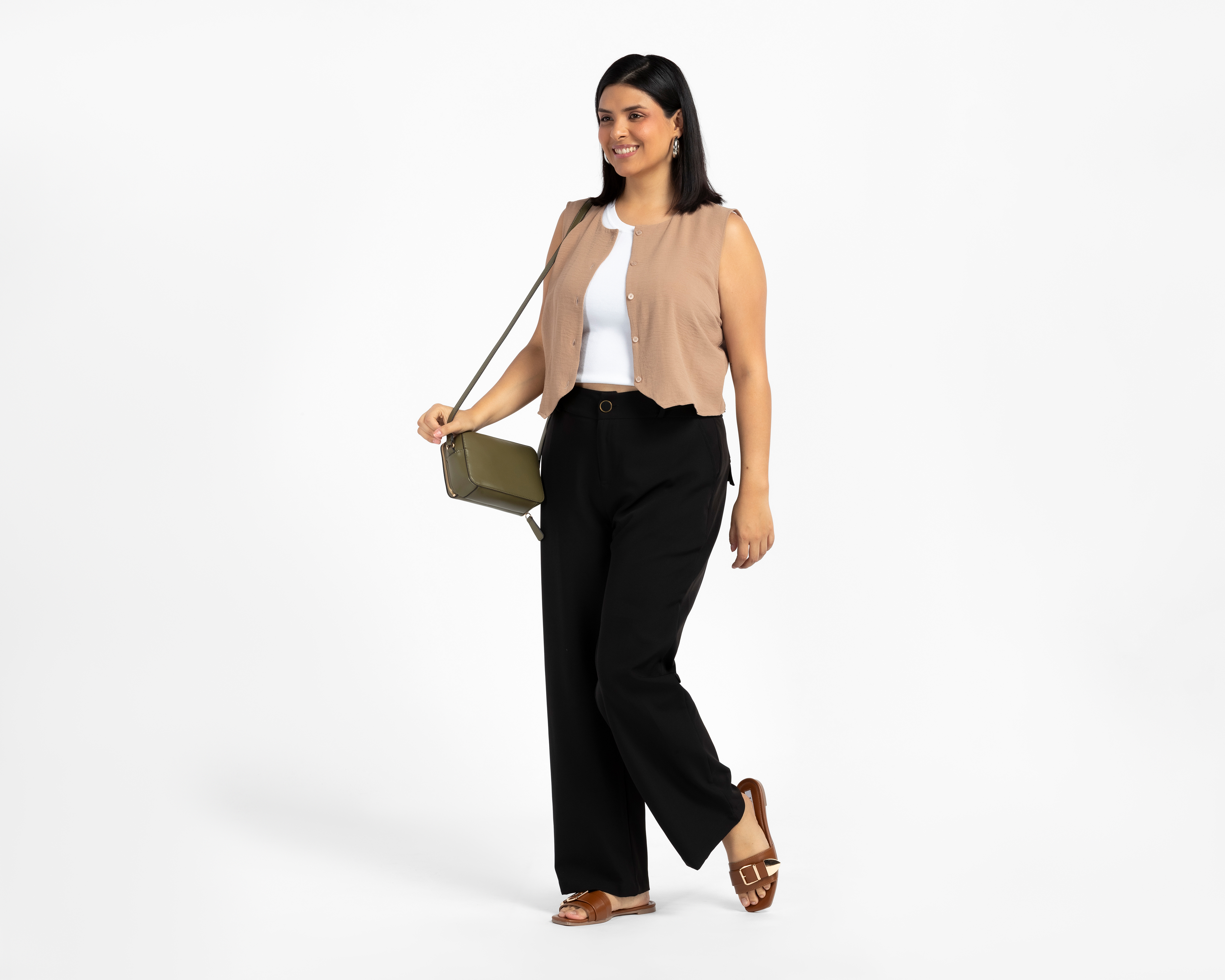 Foto 2 | Foto 2 | Pantalón de Vestir María Ferré Negro para Mujer