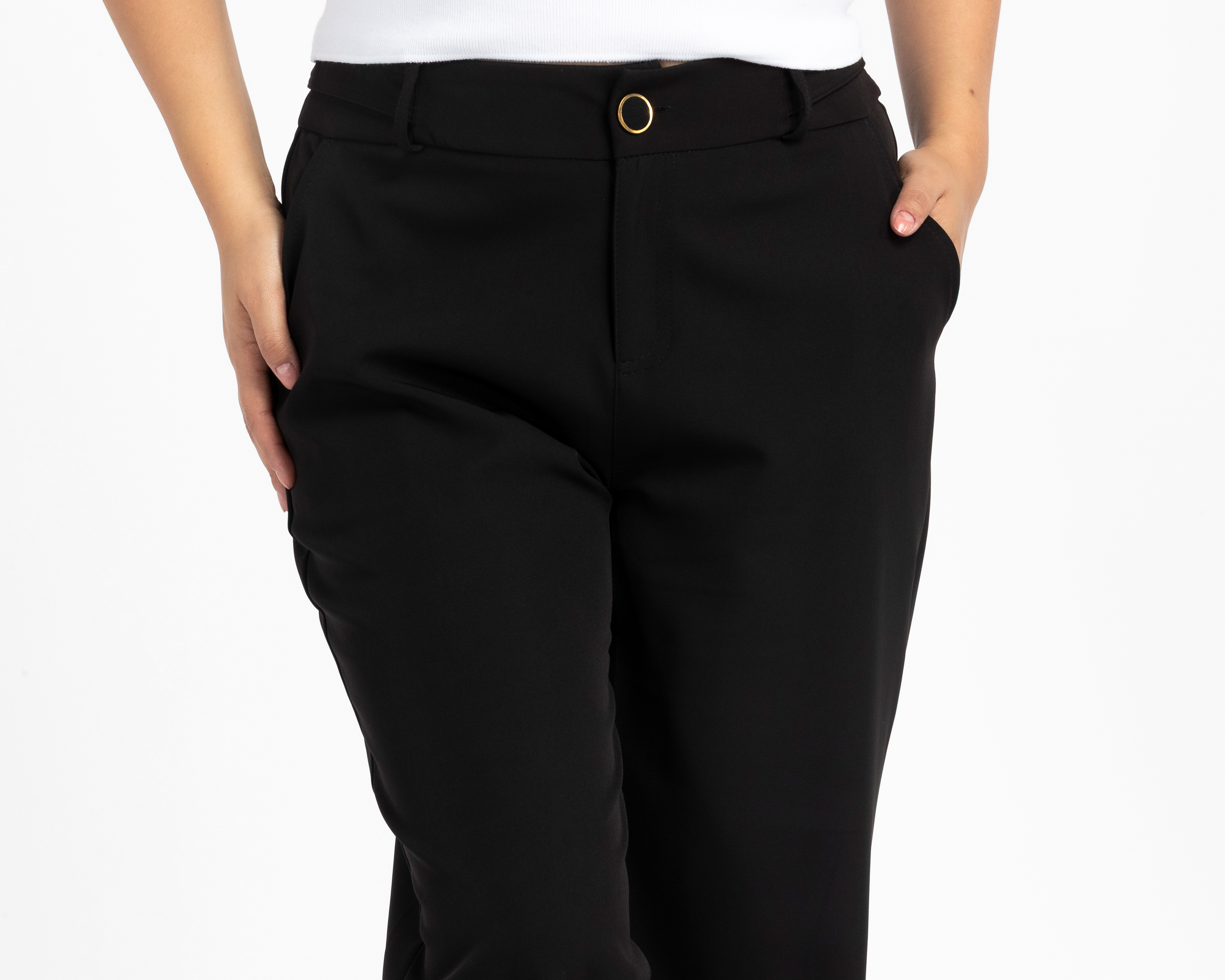 Foto 4 | Foto 4 | Pantalón de Vestir María Ferré Negro para Mujer