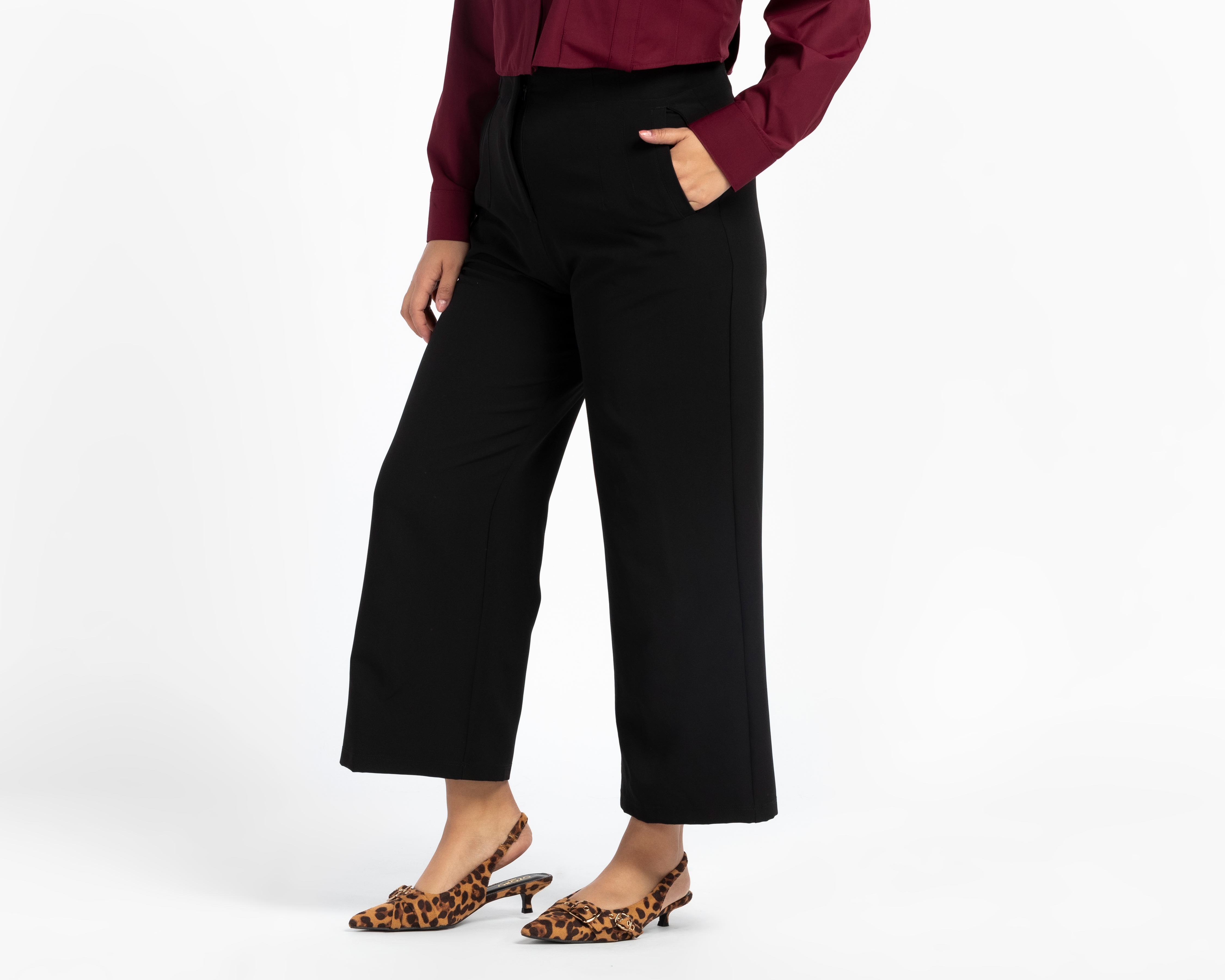 Foto 1 | Foto 1 | Pantalón de Vestir María Ferré Negro para Mujer