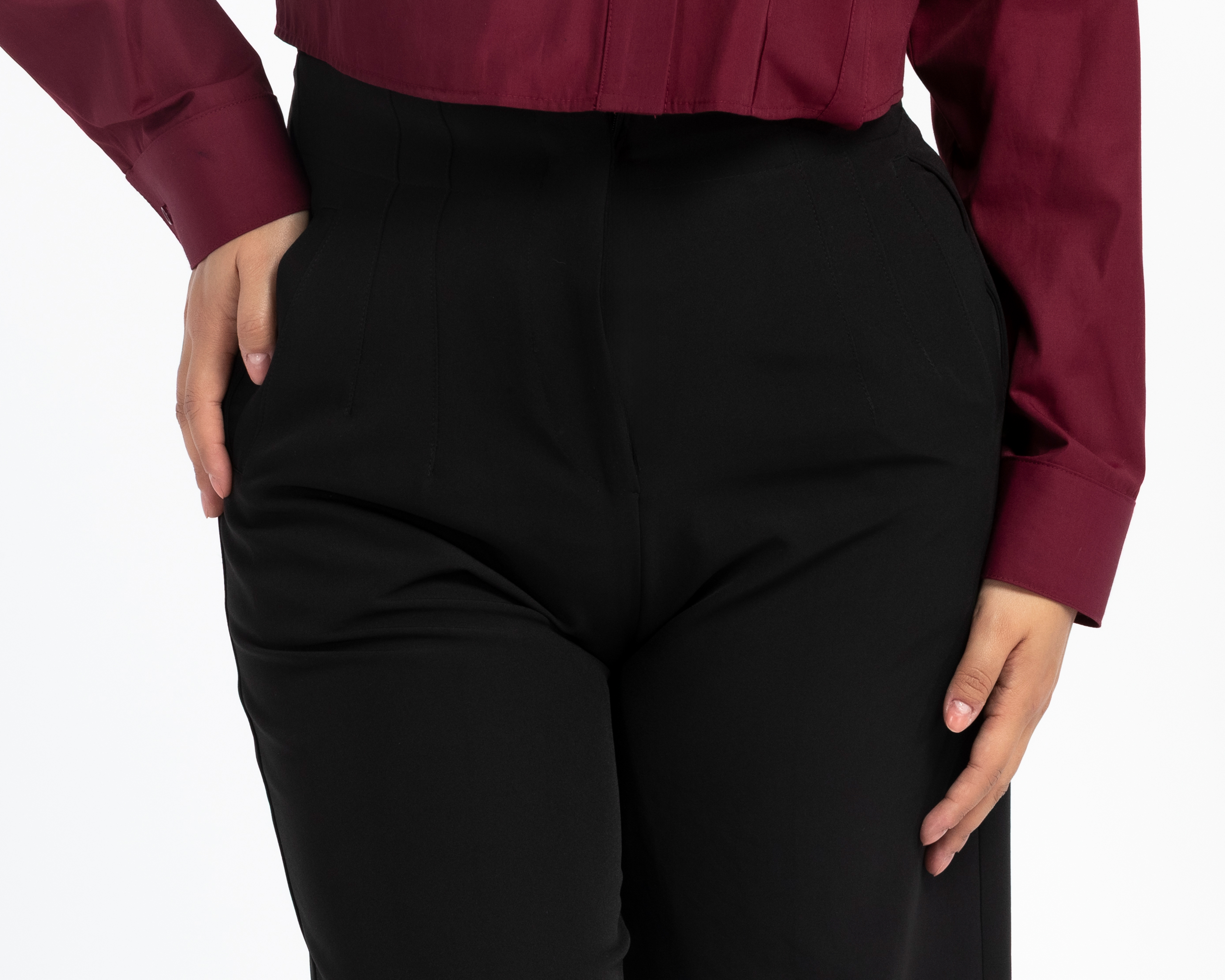 Foto 5 pulgar | Foto 4 | Pantalón de Vestir María Ferré Negro para Mujer