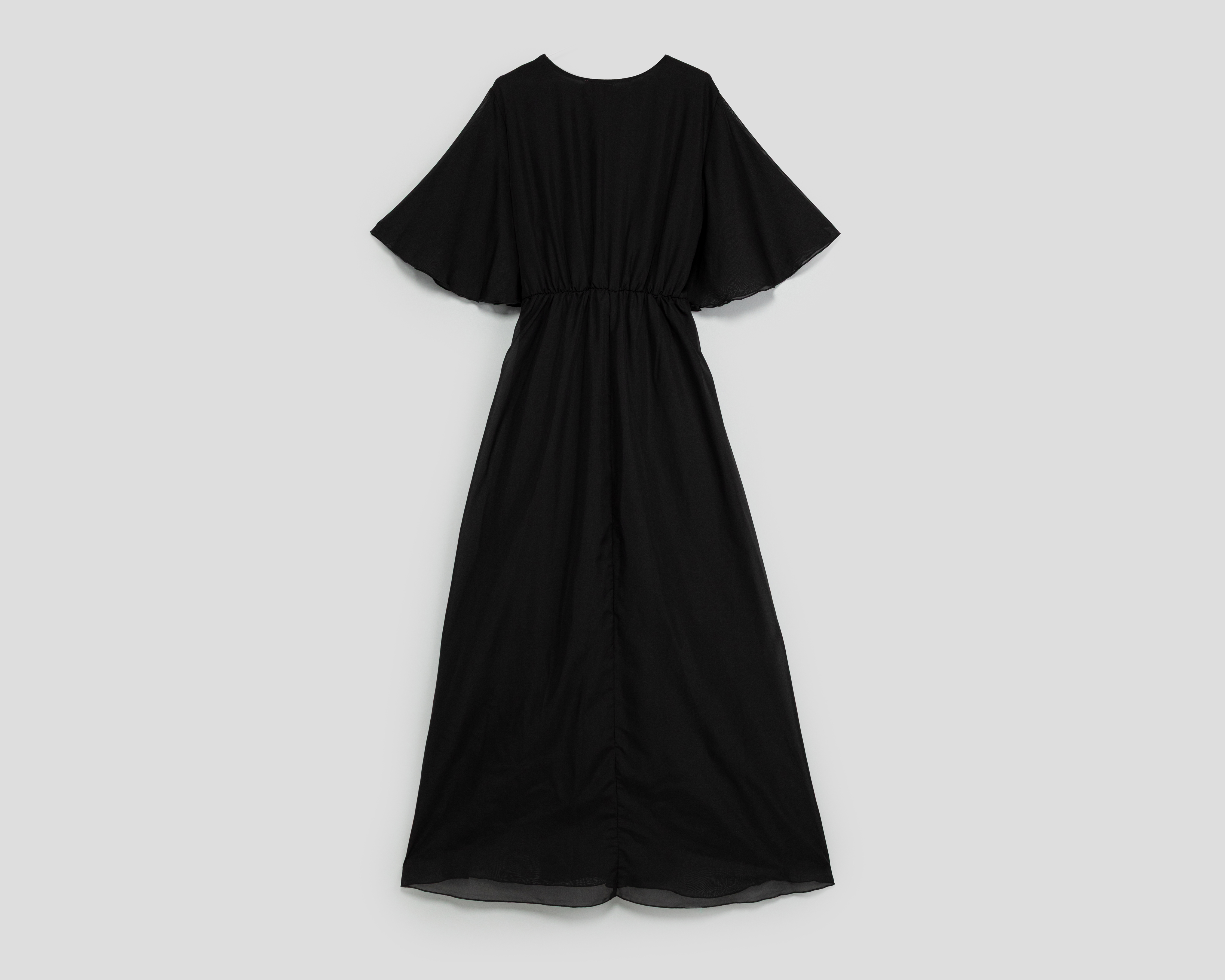 Foto 3 pulgar | Foto 2 | Vestido de Fiesta María Ferré Largo Negro con Escote Cruzado