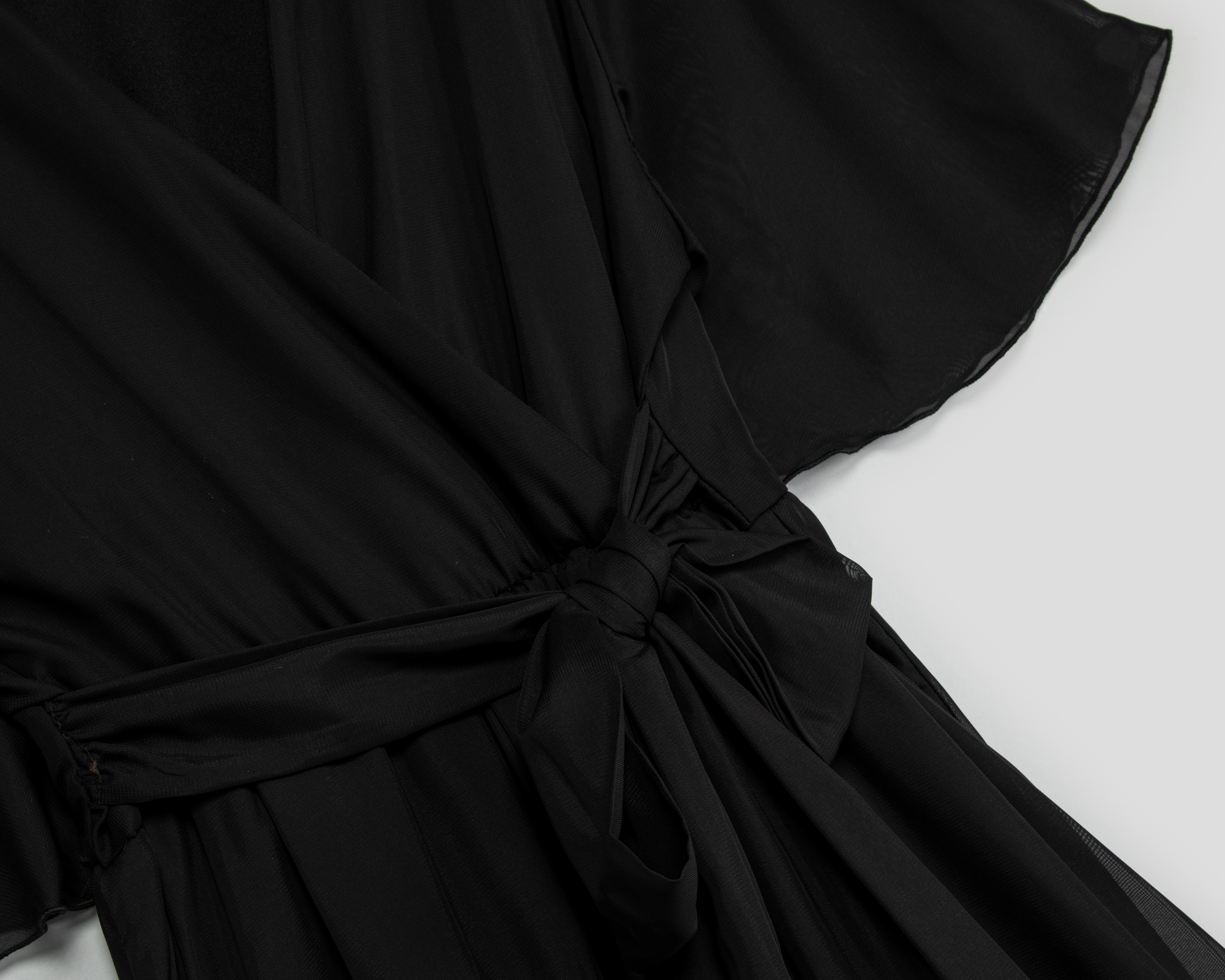 Foto 3 | Foto 3 | Vestido de Fiesta María Ferré Largo Negro con Escote Cruzado