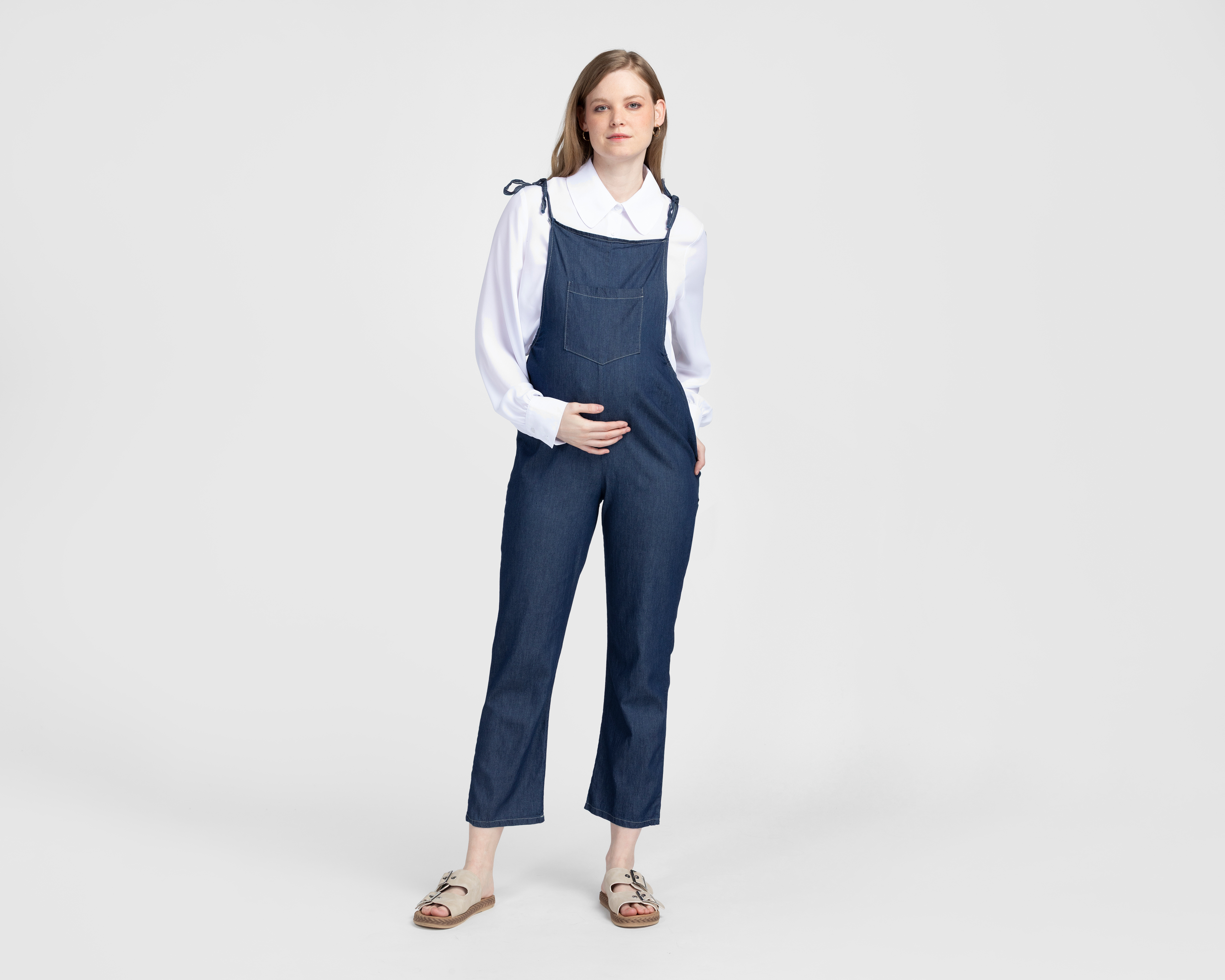 Foto 2 pulgar | Foto 1 | Jumper de Maternidad con Tirantes Mam Maternity