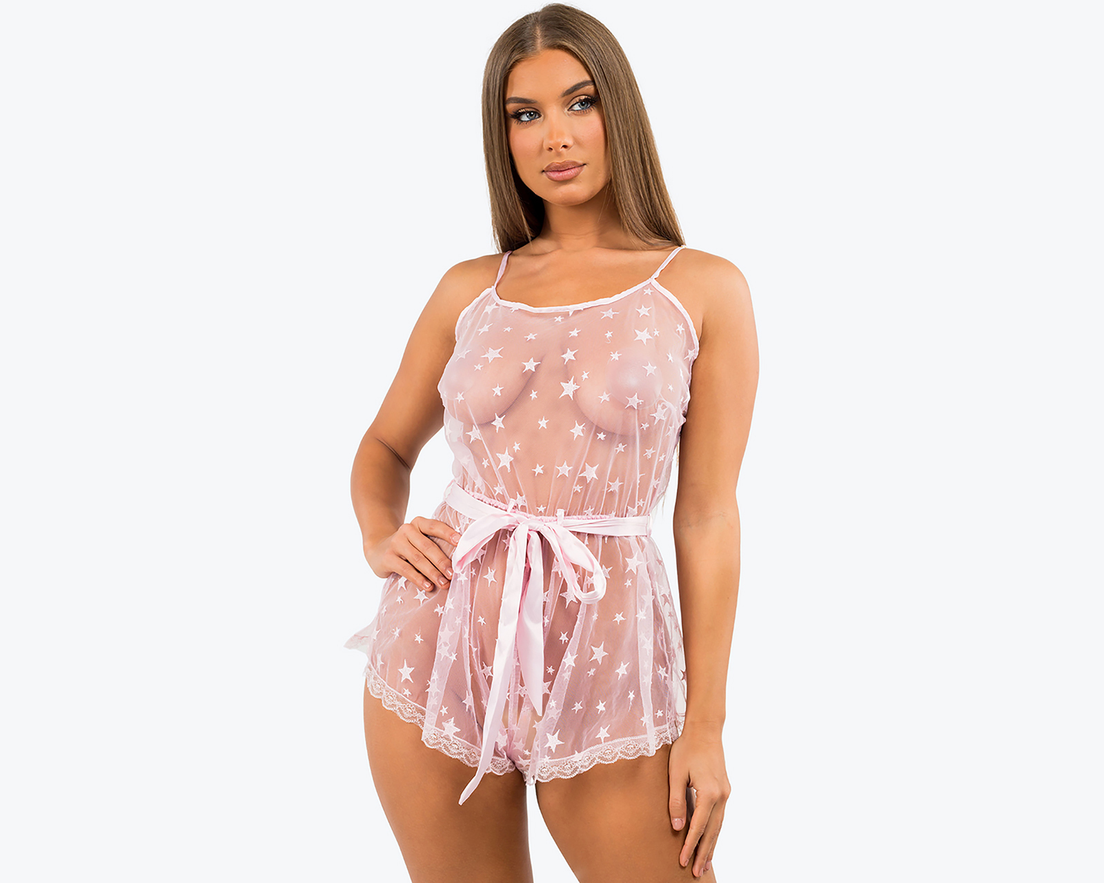 Baby Doll Eva Novias de Mesh para Mujer