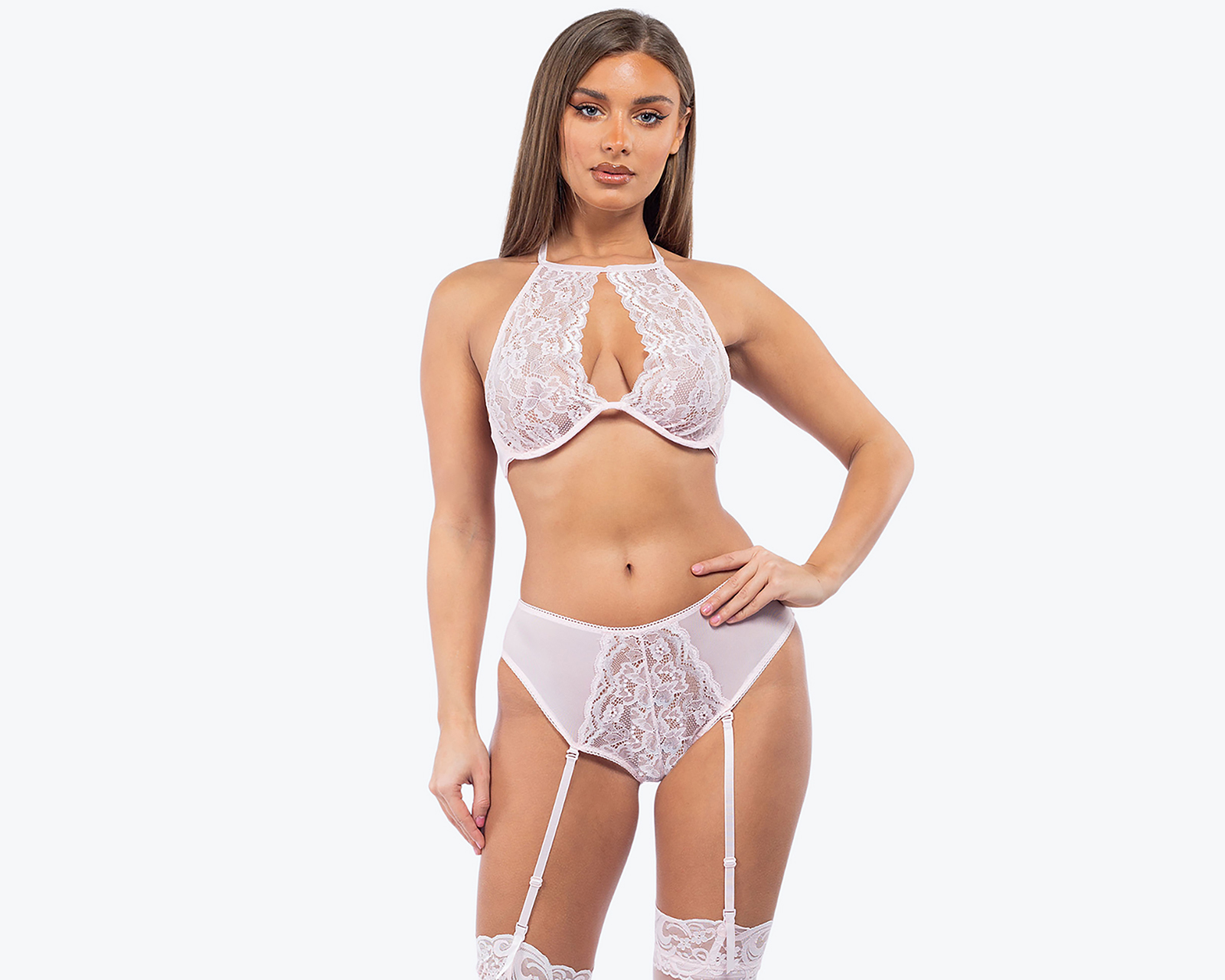 Coordinado de Encaje Copa Completa Eva Novias