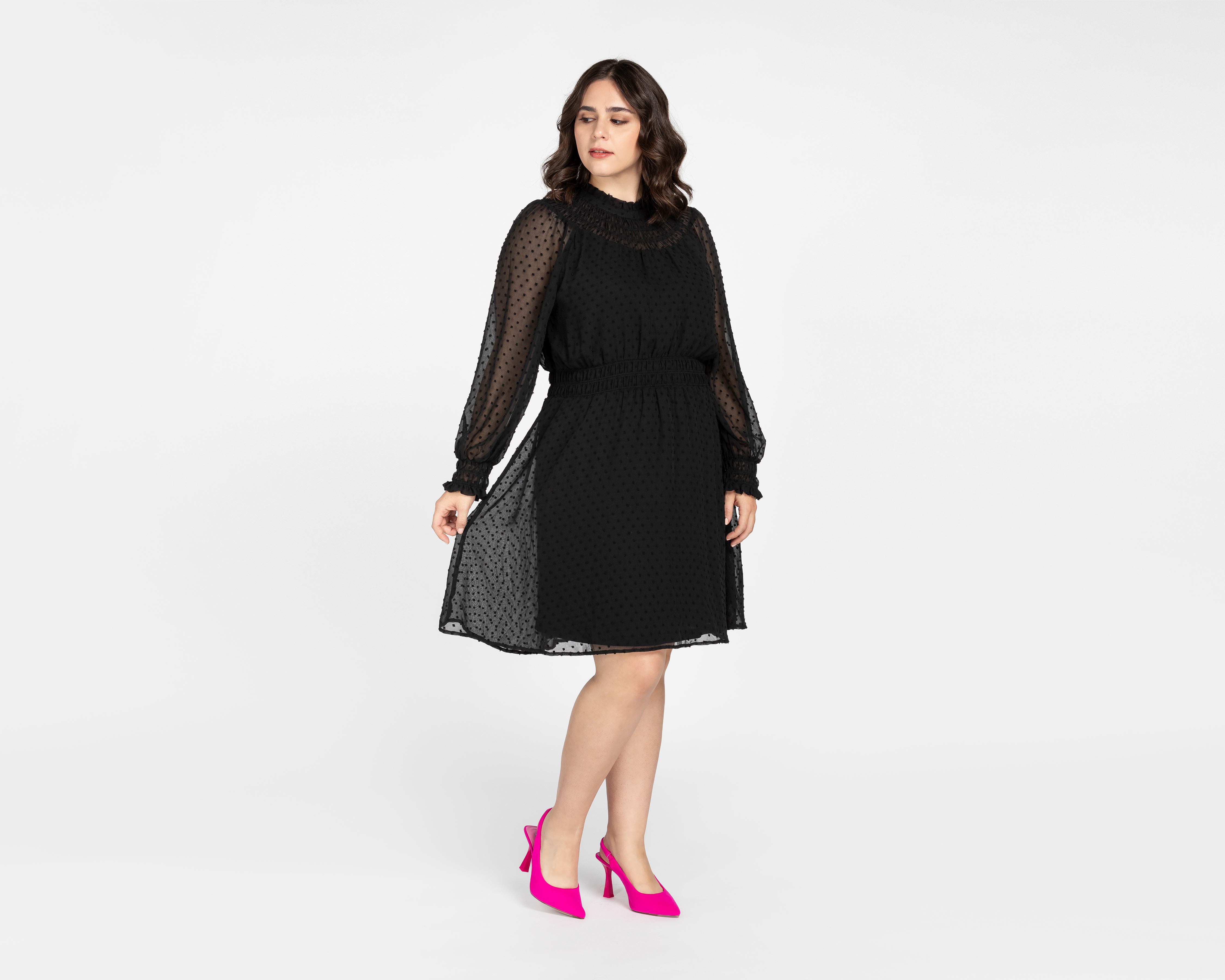 Foto 4 | Foto 4 | Vestido 18 Forever Casual Manga Larga con Cuello Alto