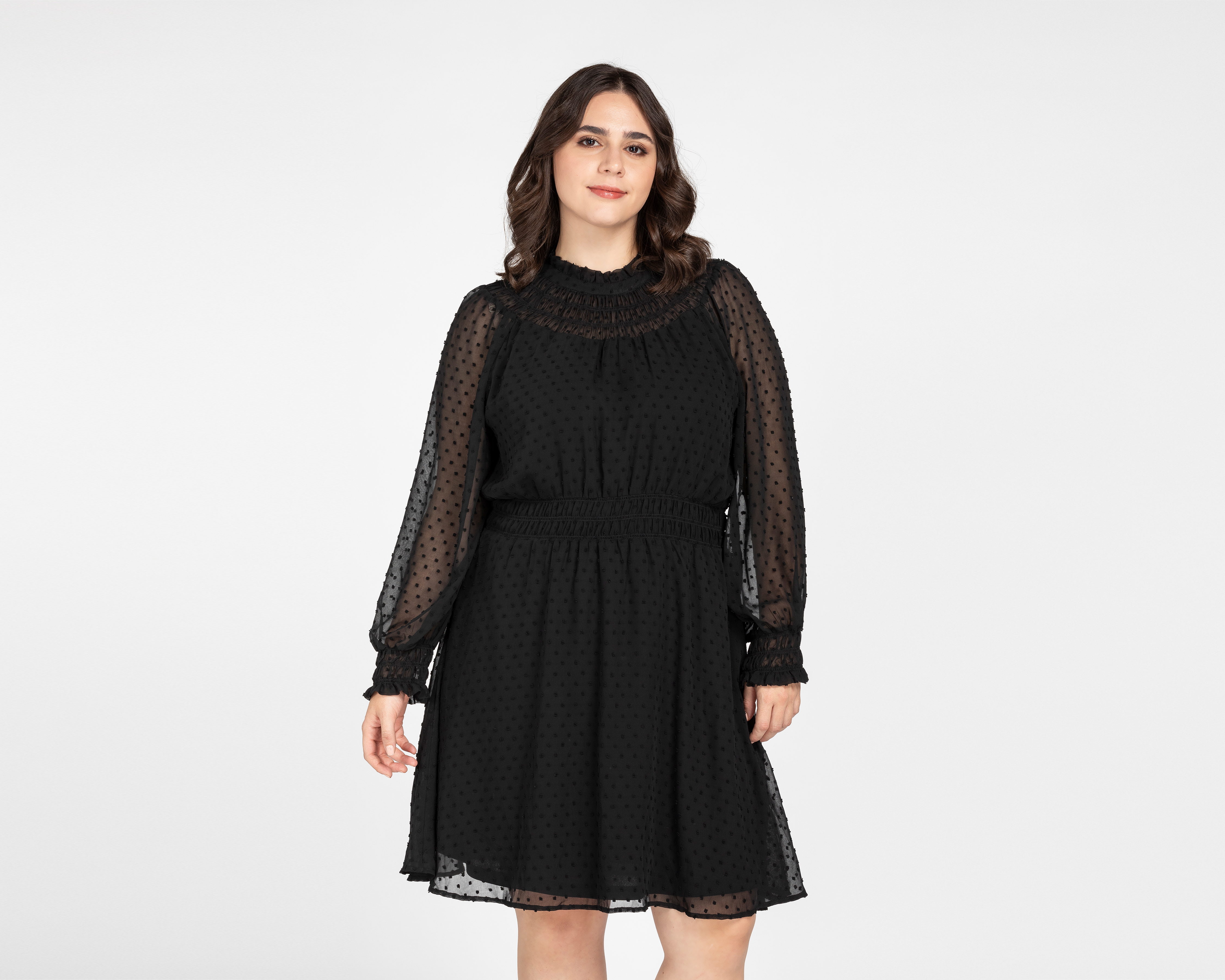 Foto 7 | Foto 7 | Vestido 18 Forever Casual Manga Larga con Cuello Alto