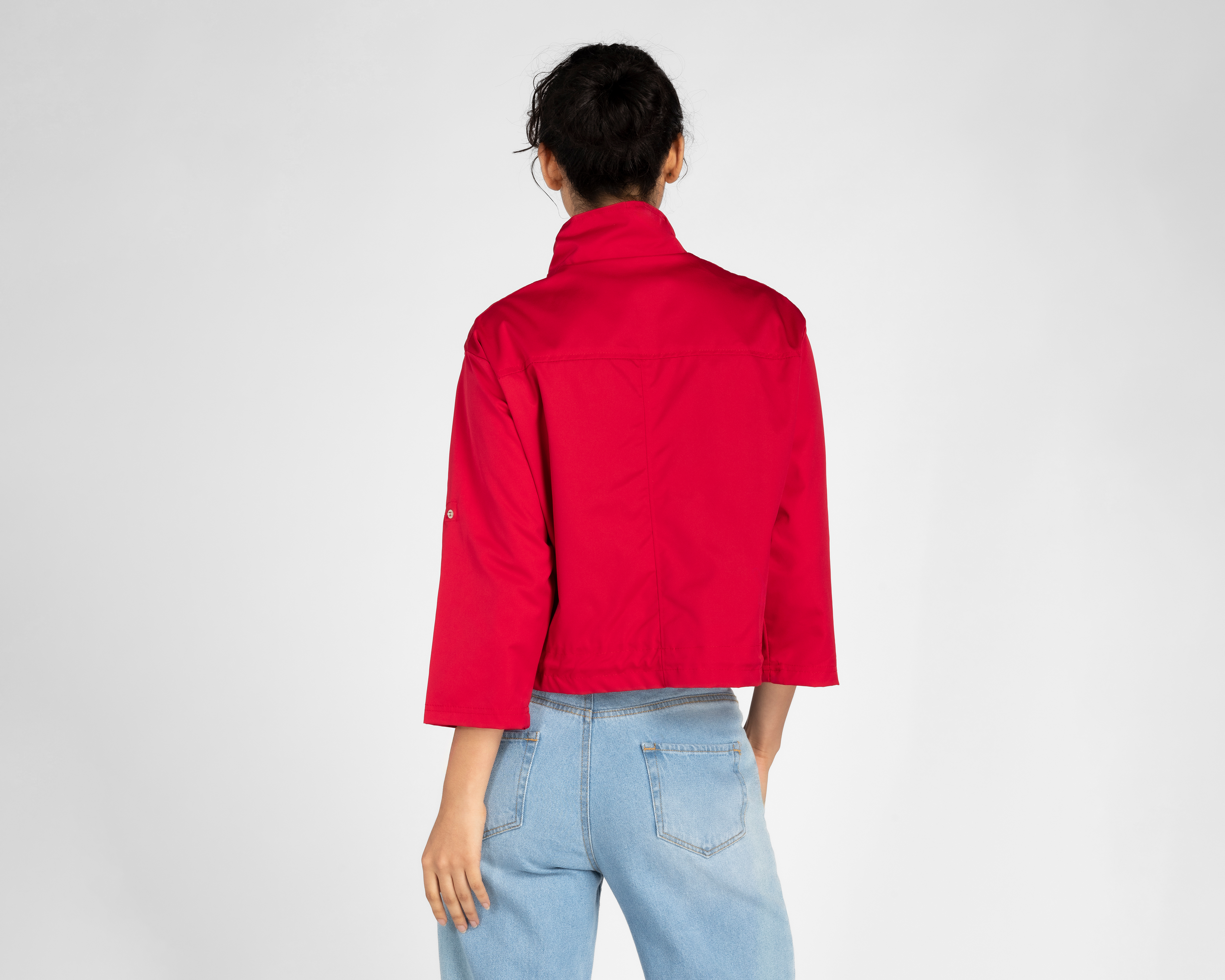 Foto 4 pulgar | Foto 3 | Chamarra Refill Roja con Bolsas