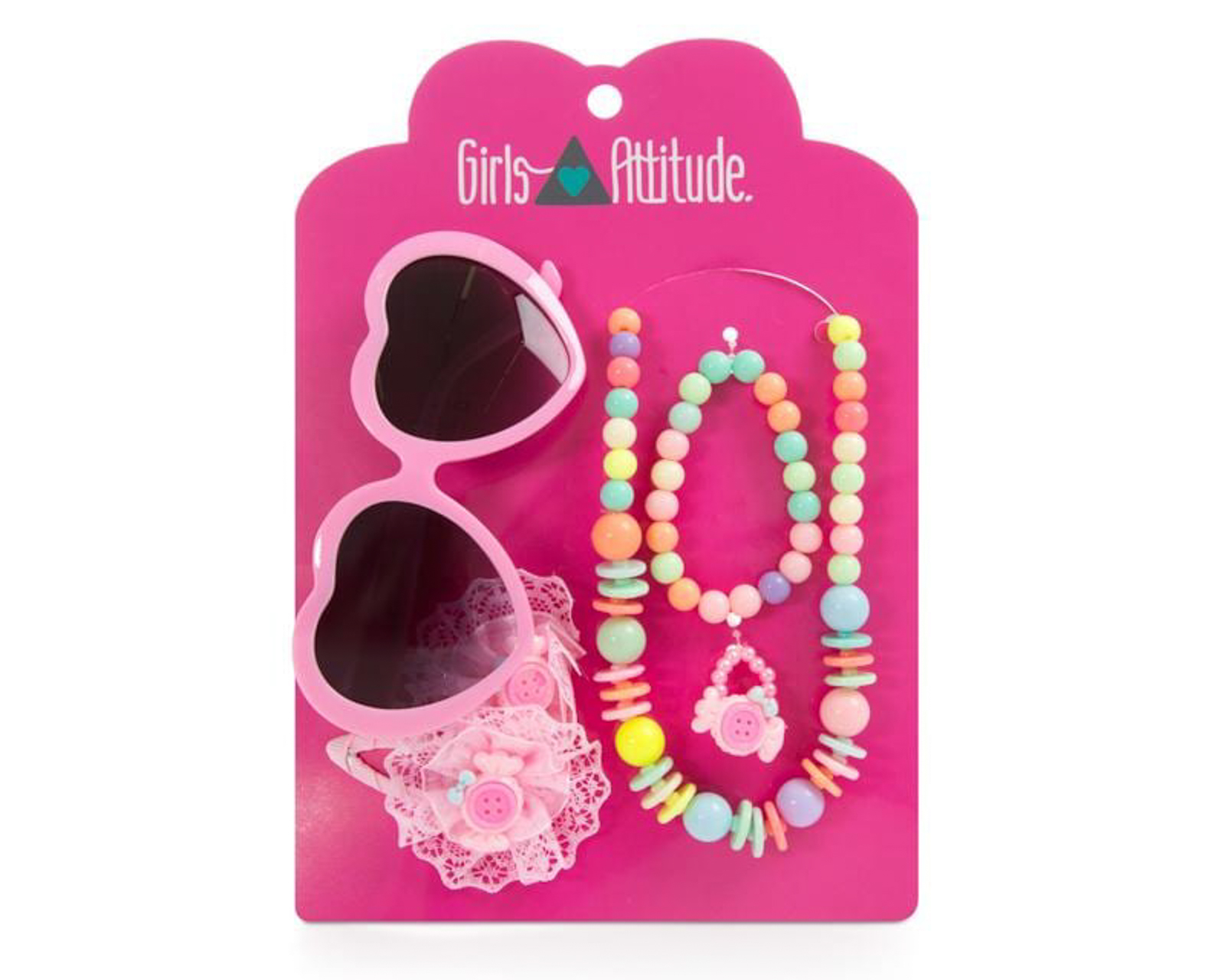 Foto 2 pulgar | Foto 1 | Lentes de Sol con Accesorios Girls Attitude para Niña 6 Piezas