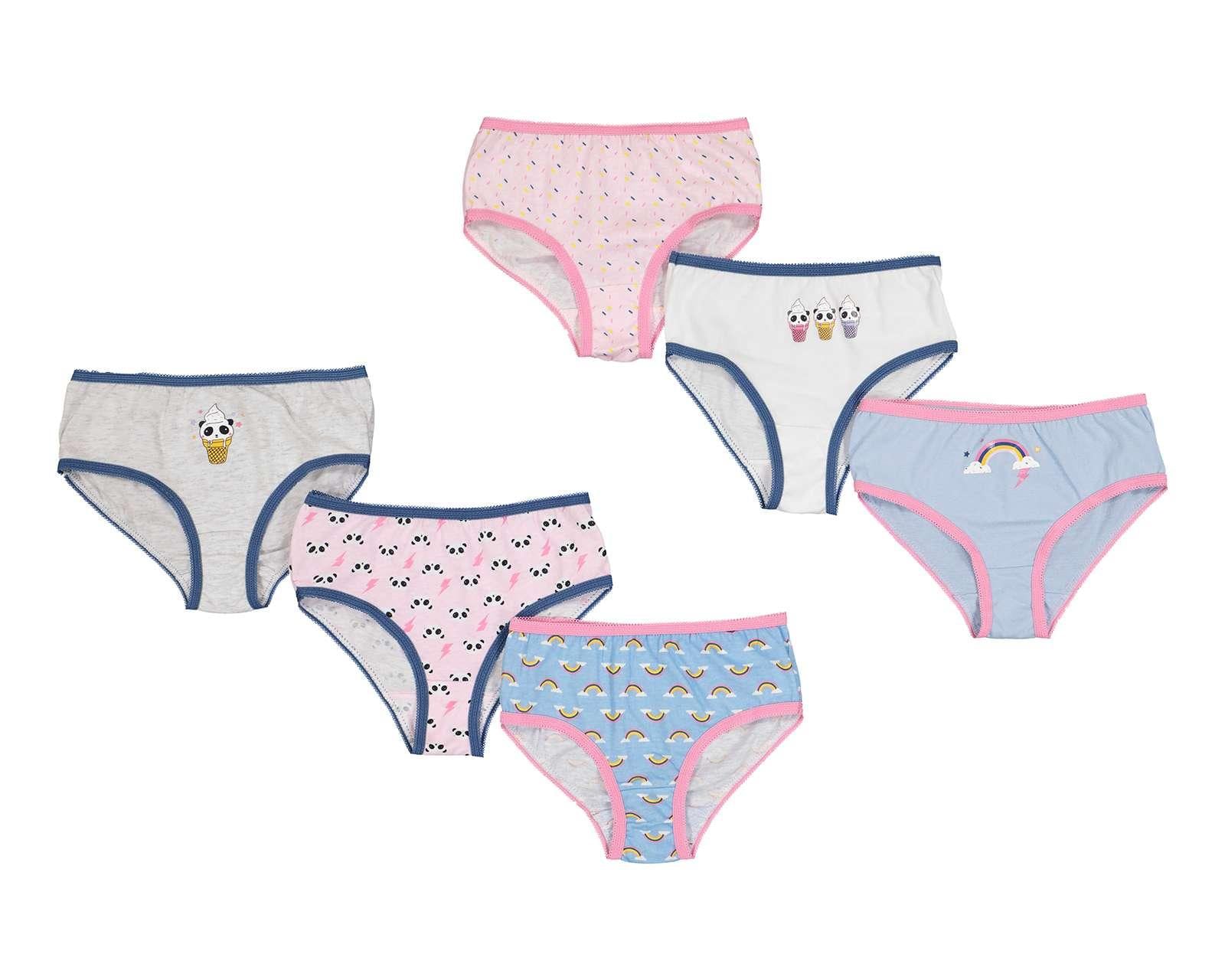 Pantaleta Girls Attitude 6 Piezas