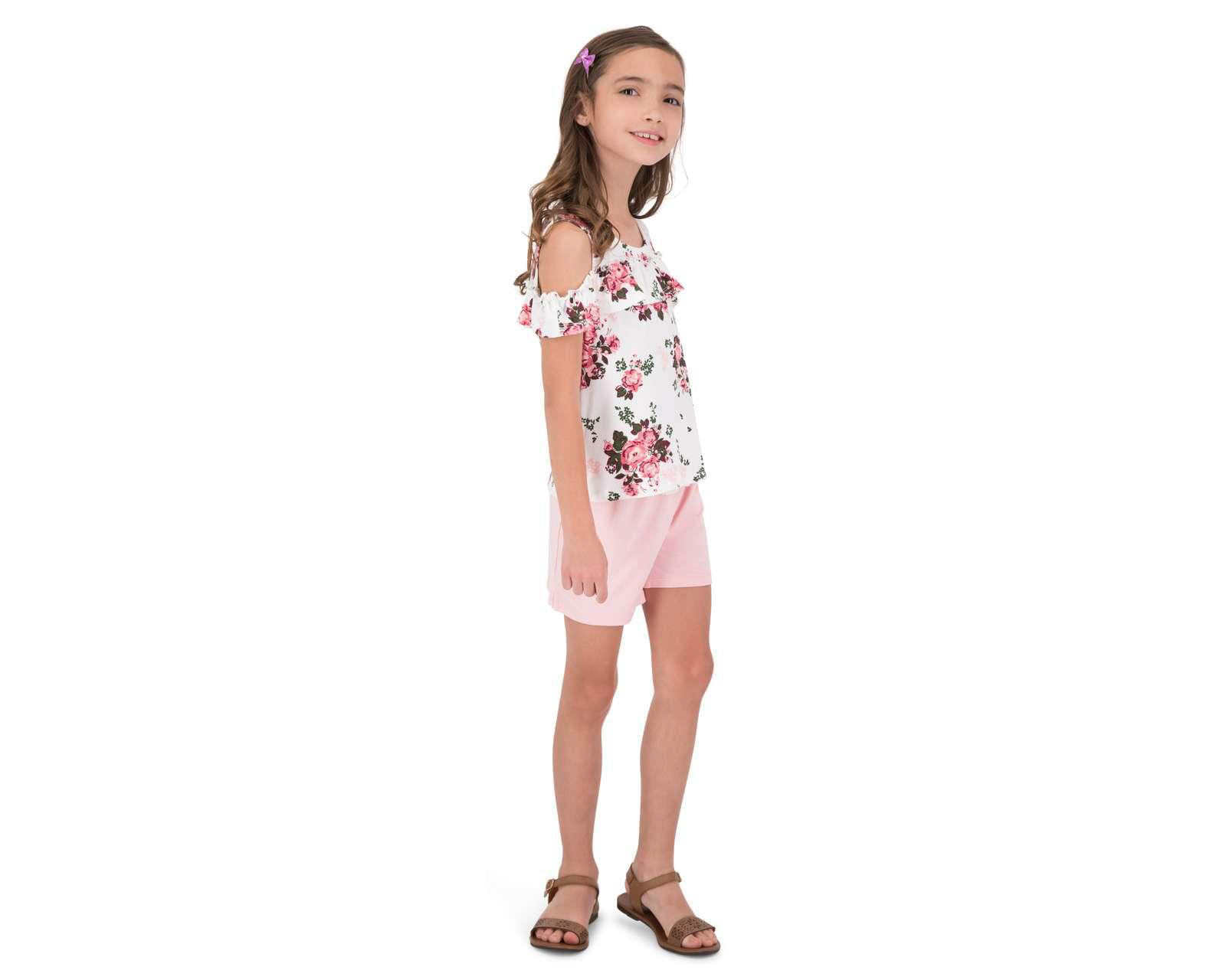 Conjunto con Short Up & Down para Niña 2 Piezas