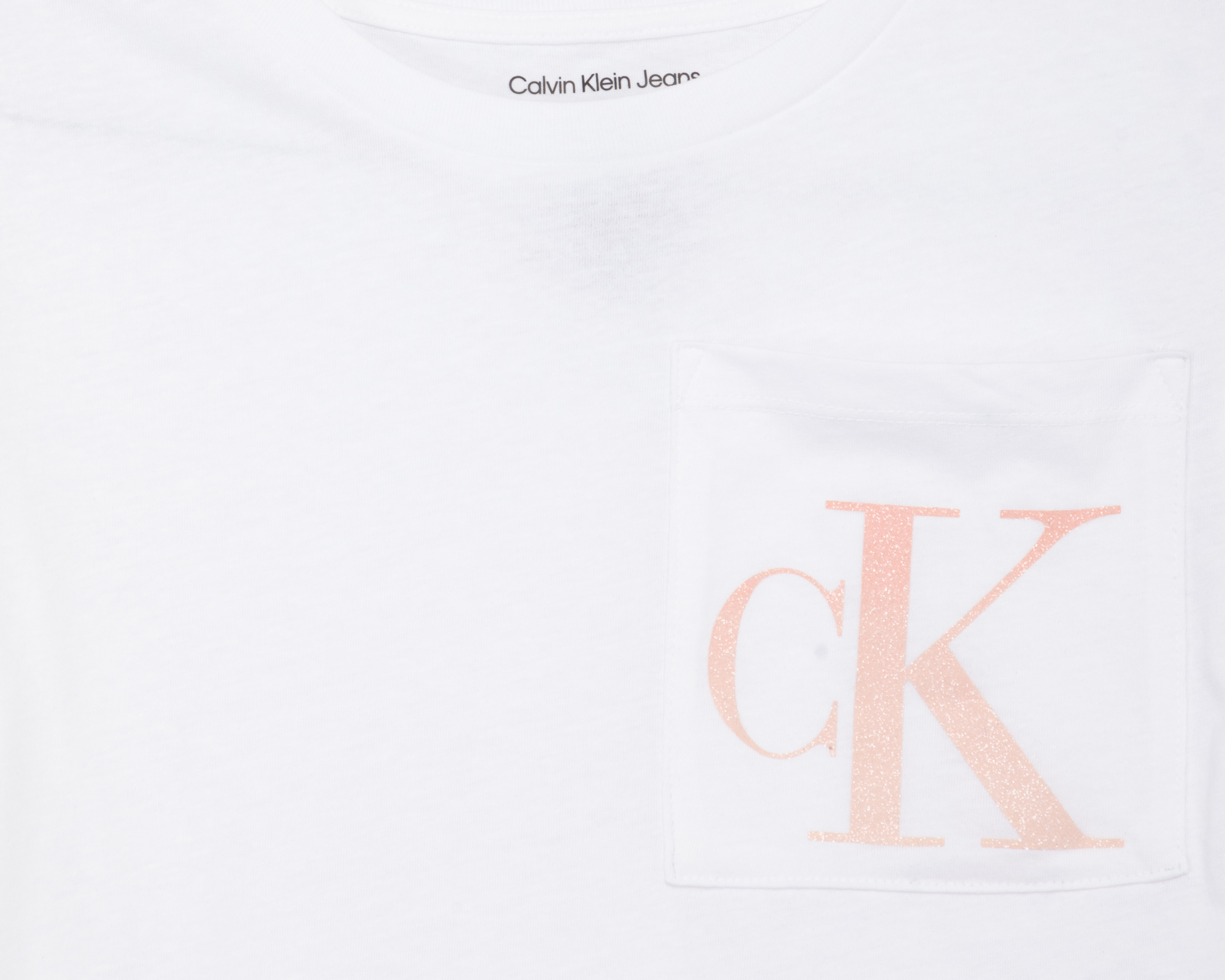 Foto 3 | Foto 3 | Playera de Cuello Redondo Blanca Calvin Klein para Niña