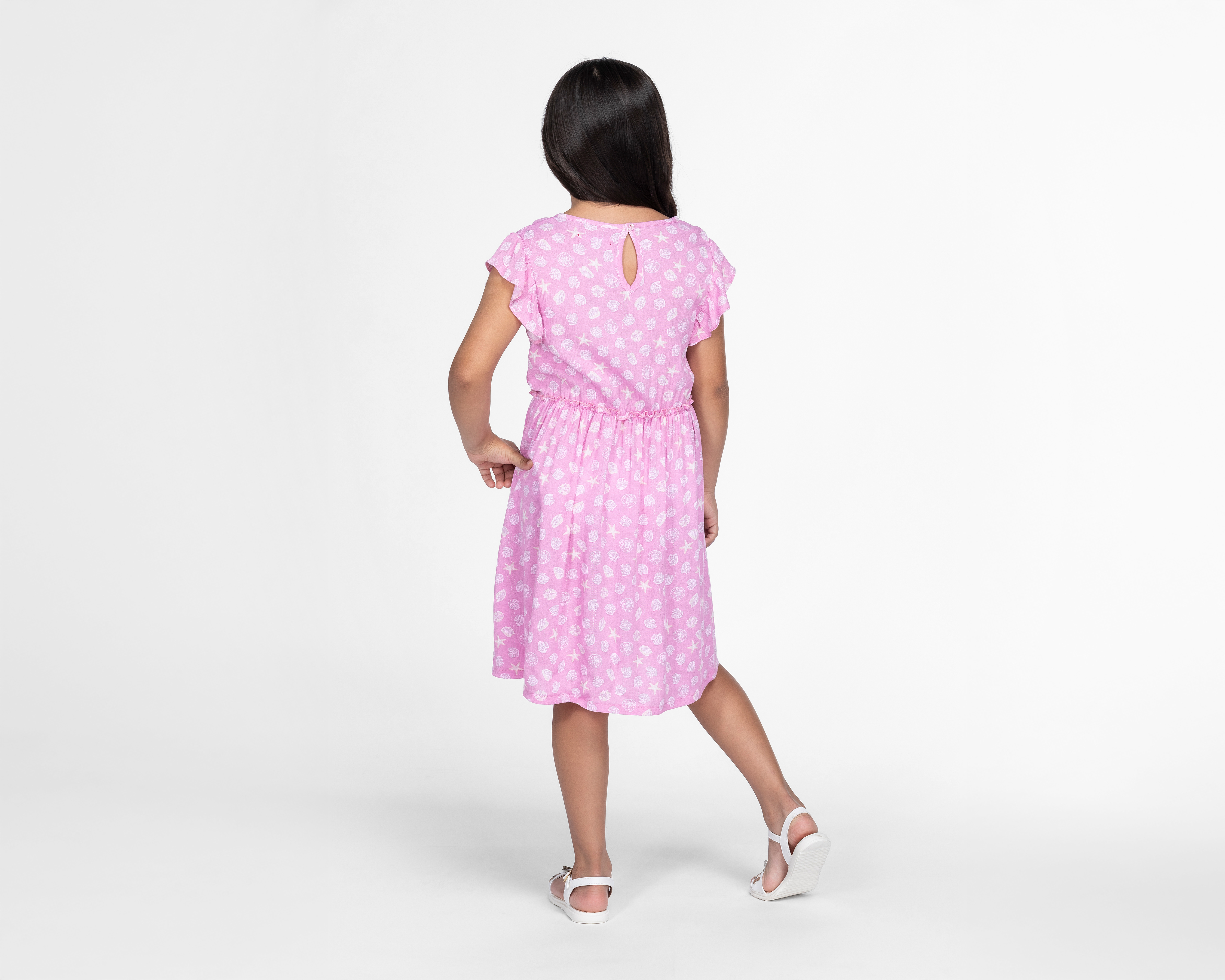 Foto 4 pulgar | Foto 3 | Vestido Rosa Girls Attitude para Niña