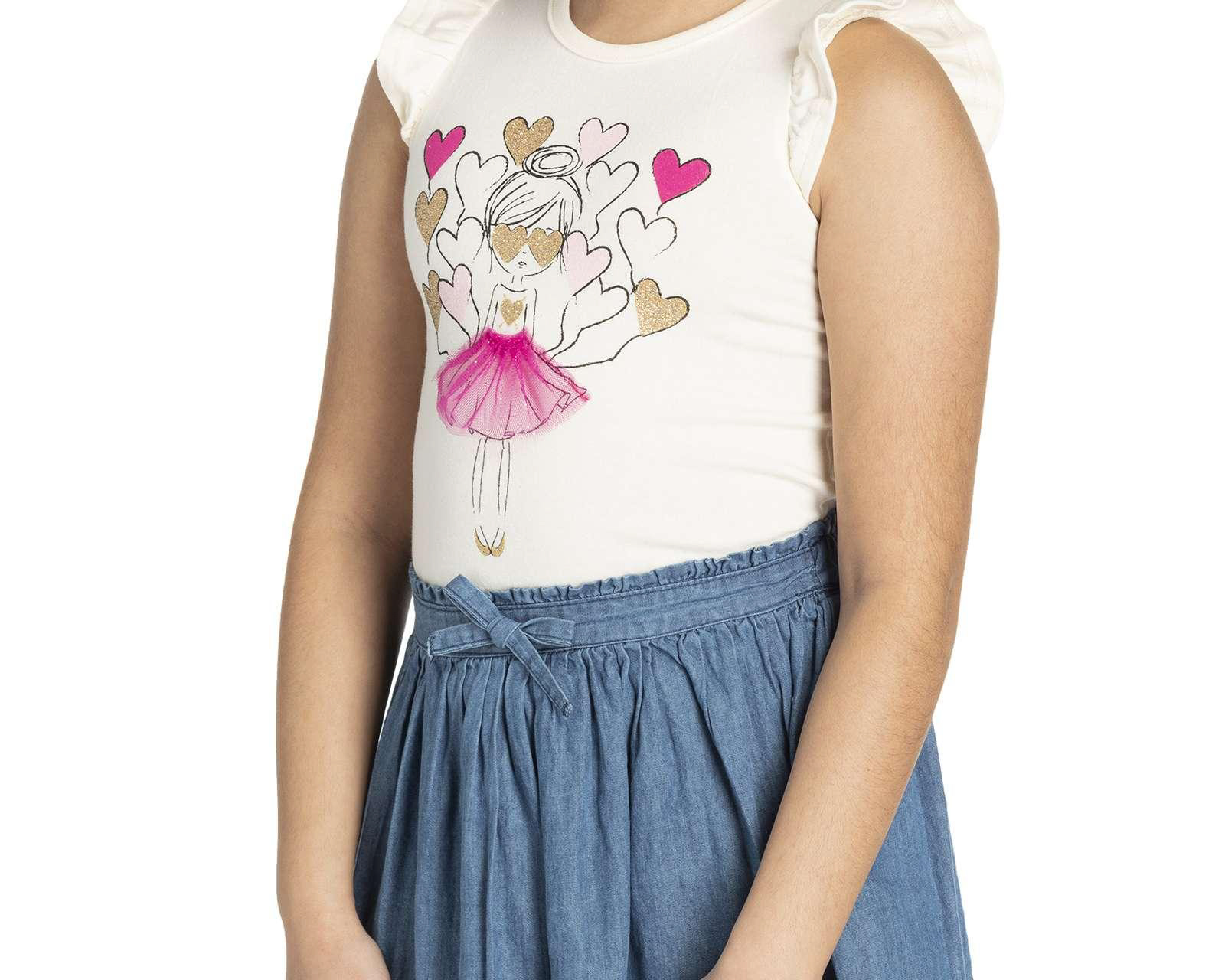 Foto 4 pulgar | Foto 3 | Conjunto con Falda Girls Attitude para Niña 2 Piezas