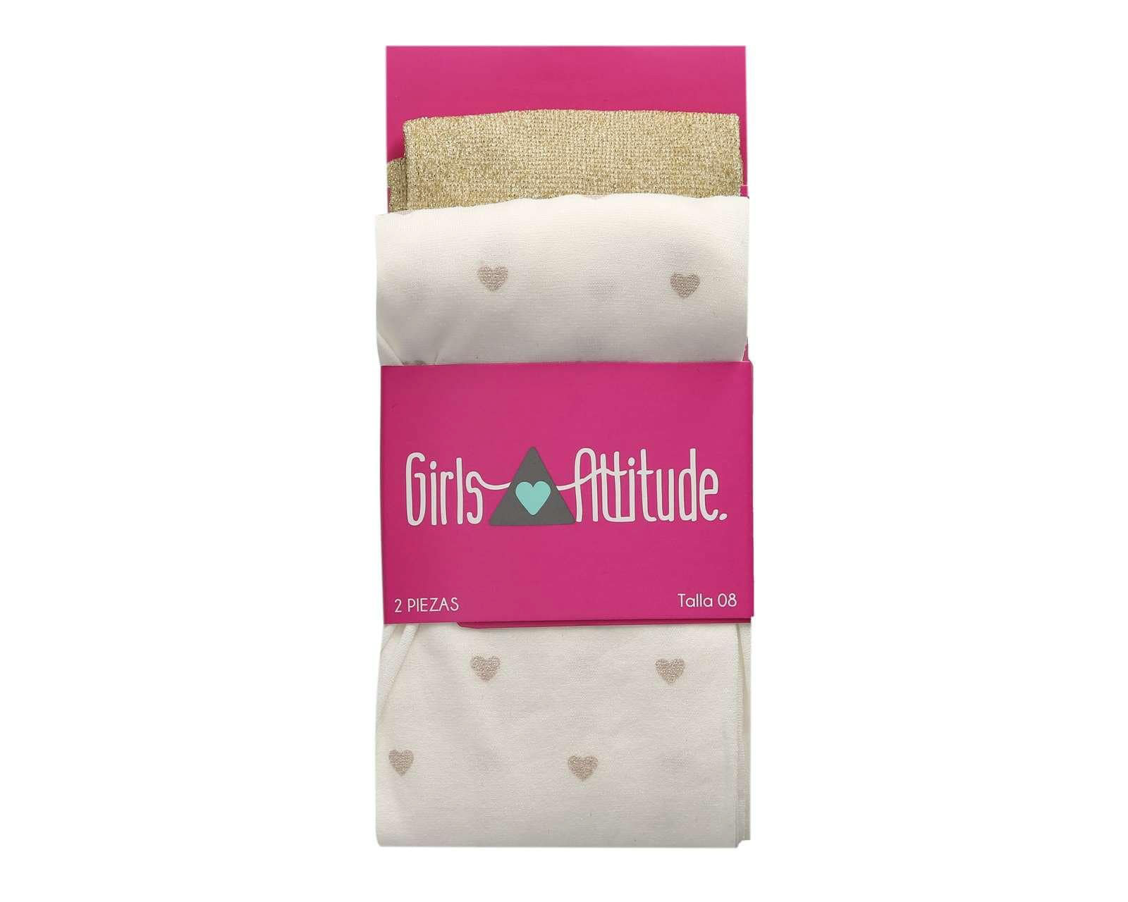 Foto 4 pulgar | Foto 3 | Mallas Girls Attitude para Niña 2 Piezas