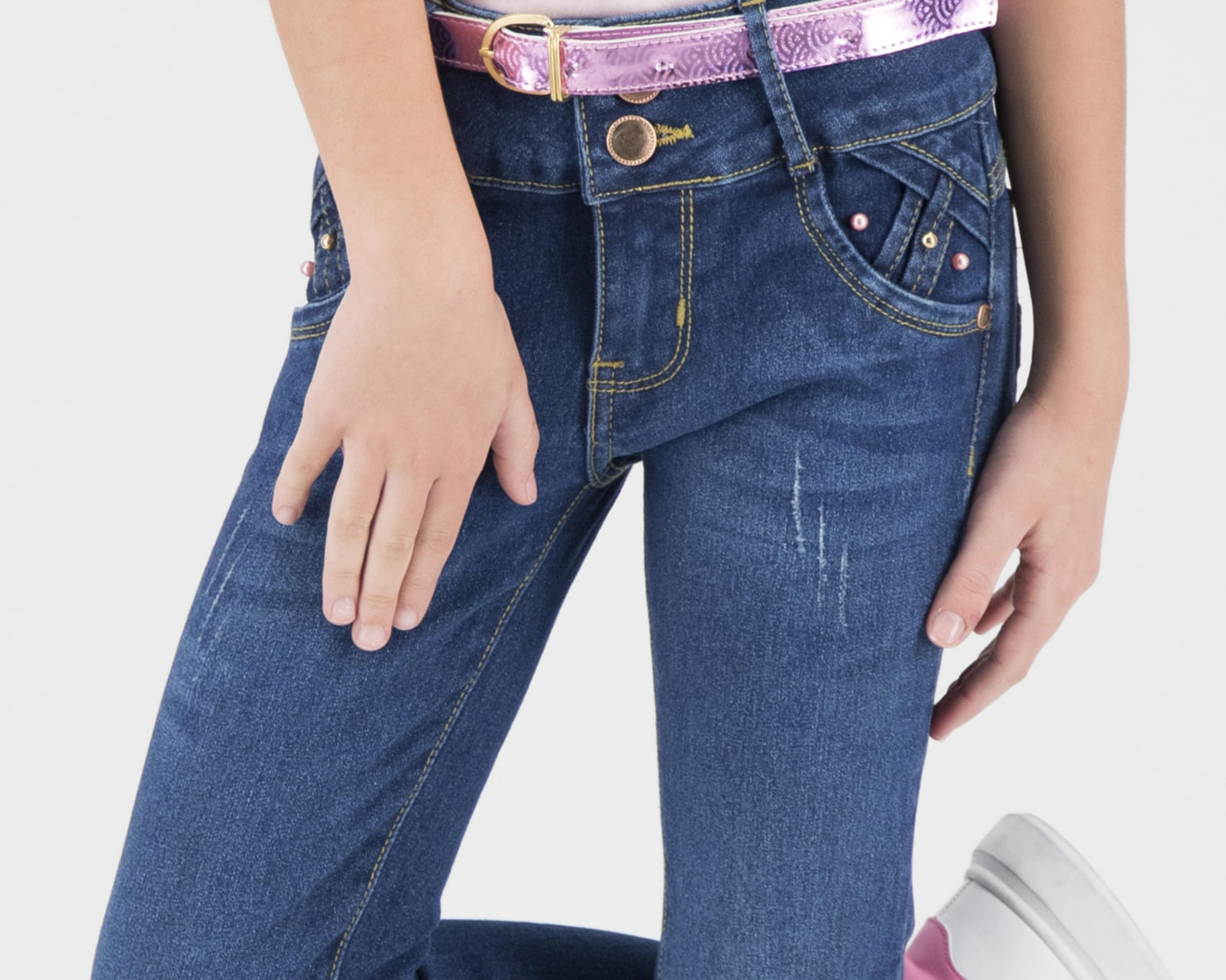 Foto 4 pulgar | Foto 3 | Pantalón Girls Attitude Skinny para Niña