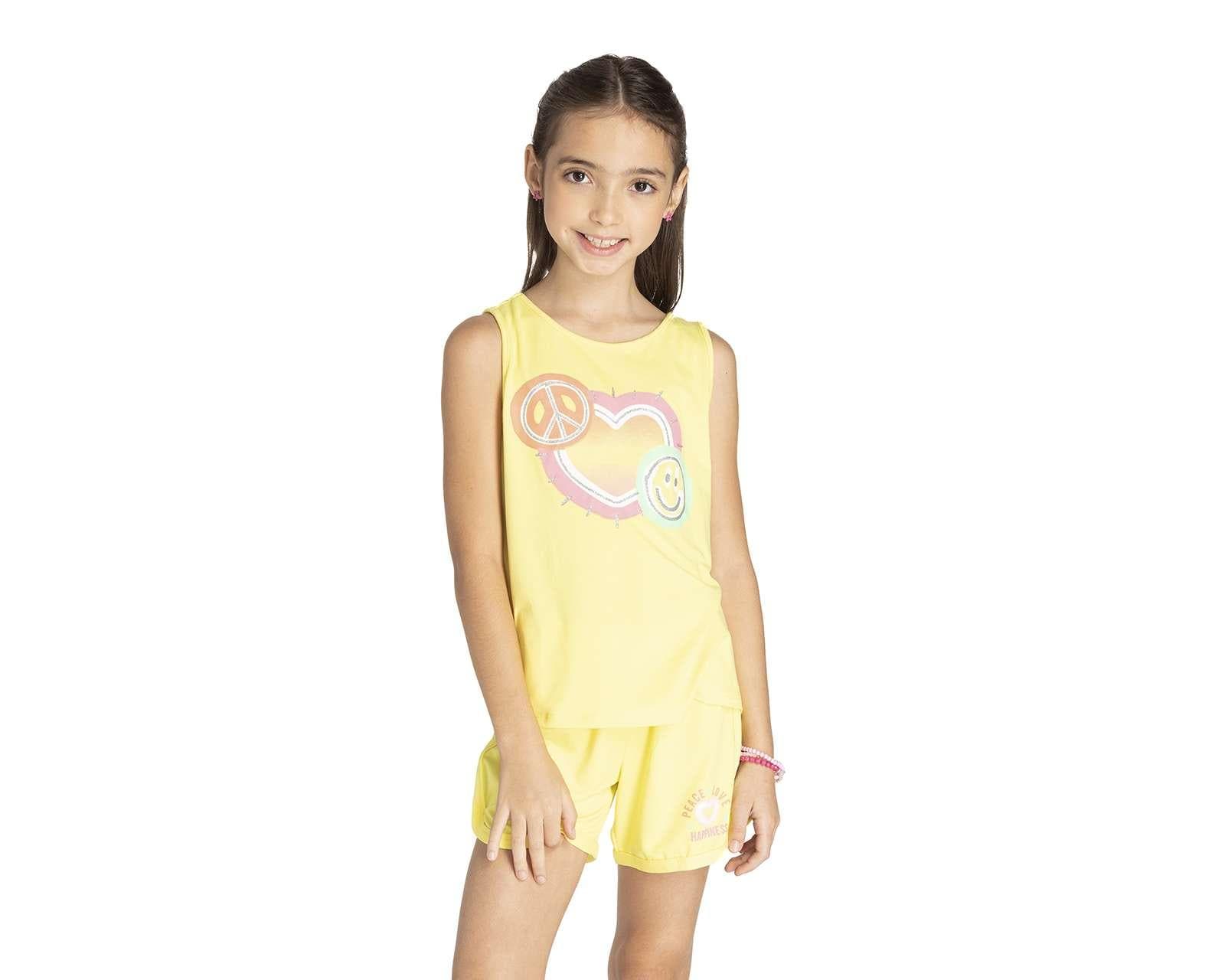 Conjunto con Short Girls Attitude para Niña