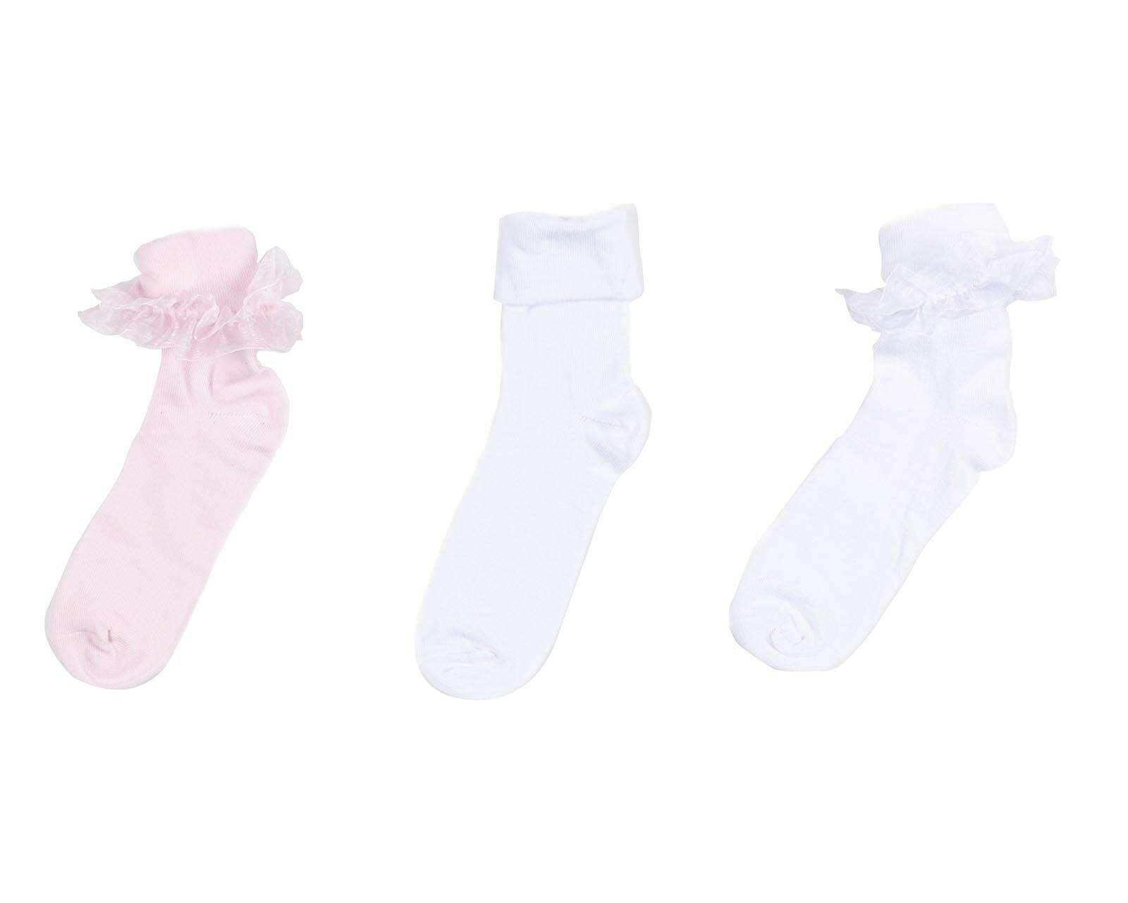 Foto 2 pulgar | Foto 1 | Calcetas de Vestir Girls Attitude para Niña 3 Pares