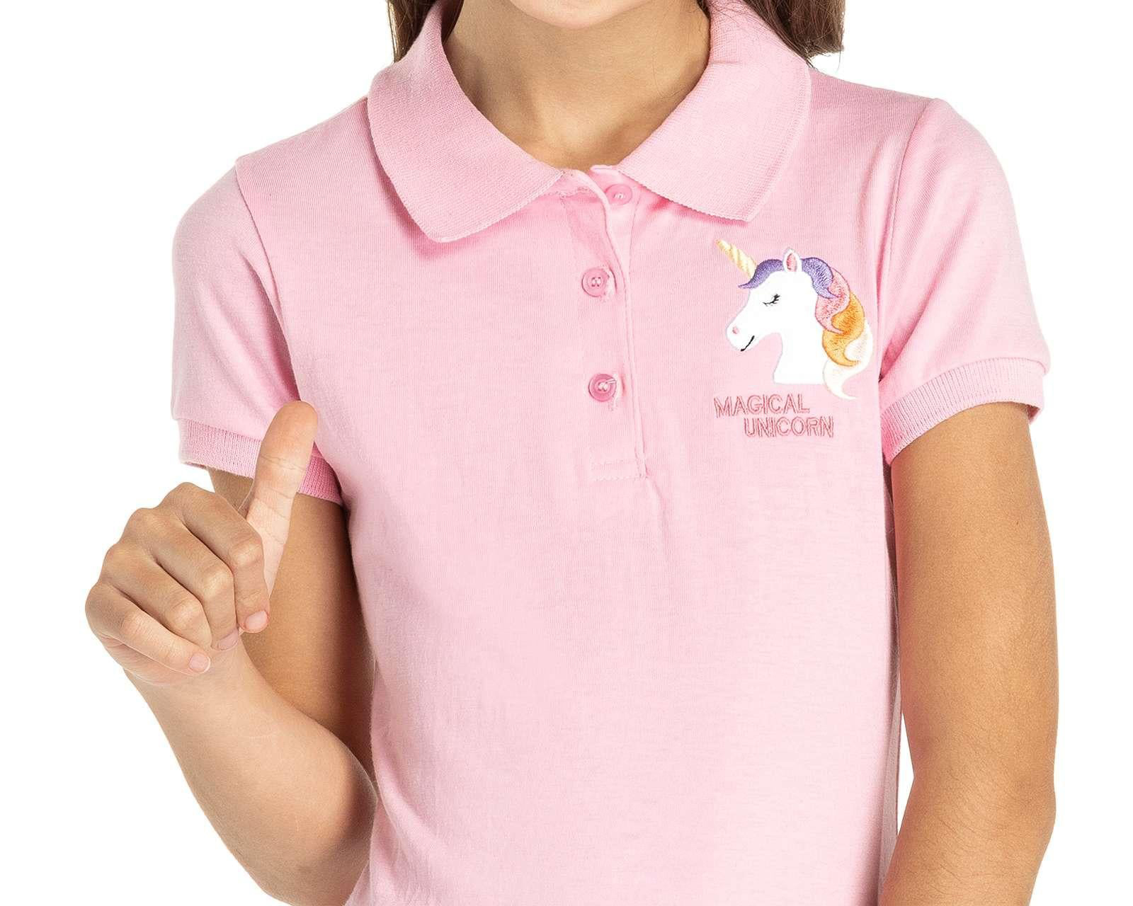 Foto 4 pulgar | Foto 3 | Polo Refill Manga Corta Estampada para Niña