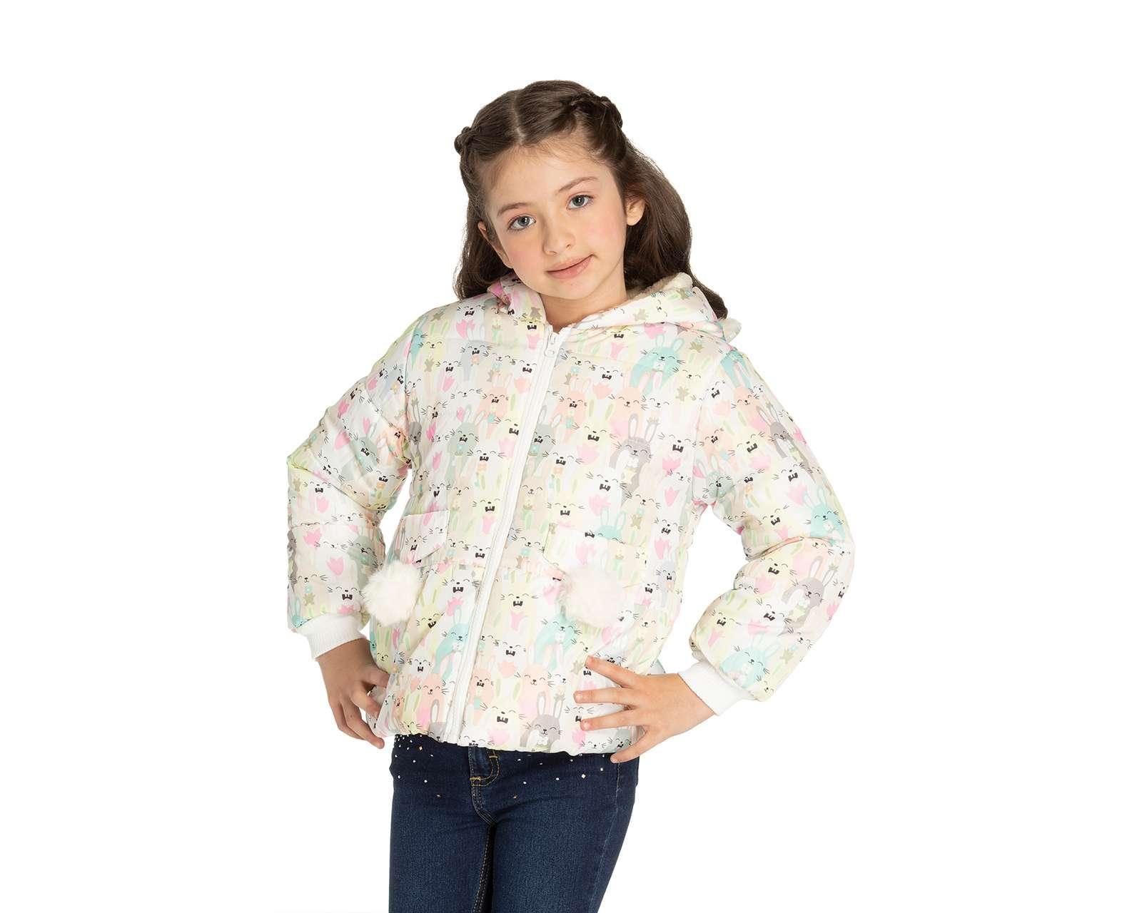 Foto 2 pulgar | Foto 1 | Chamarra Girls Attitude con Gorro para Niña