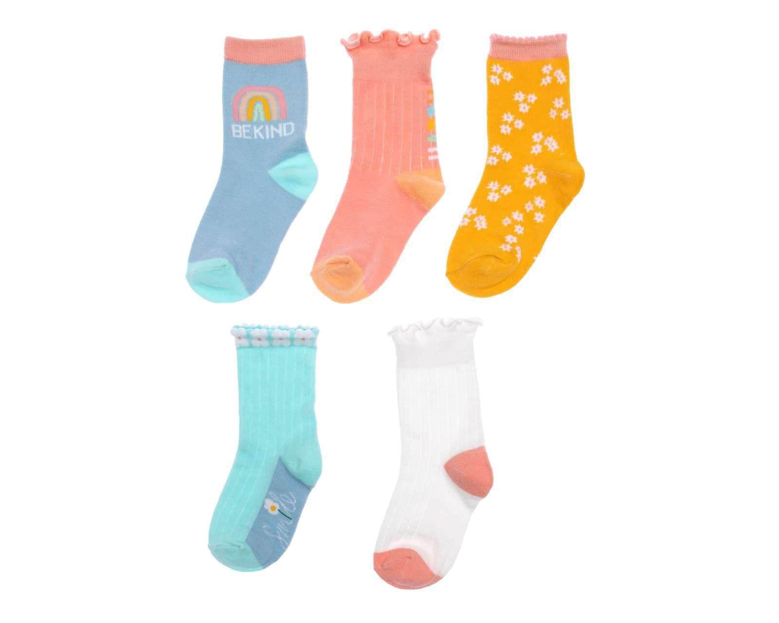 Calcetas Tobilleras Girls Attitude para Niña 5 Pares