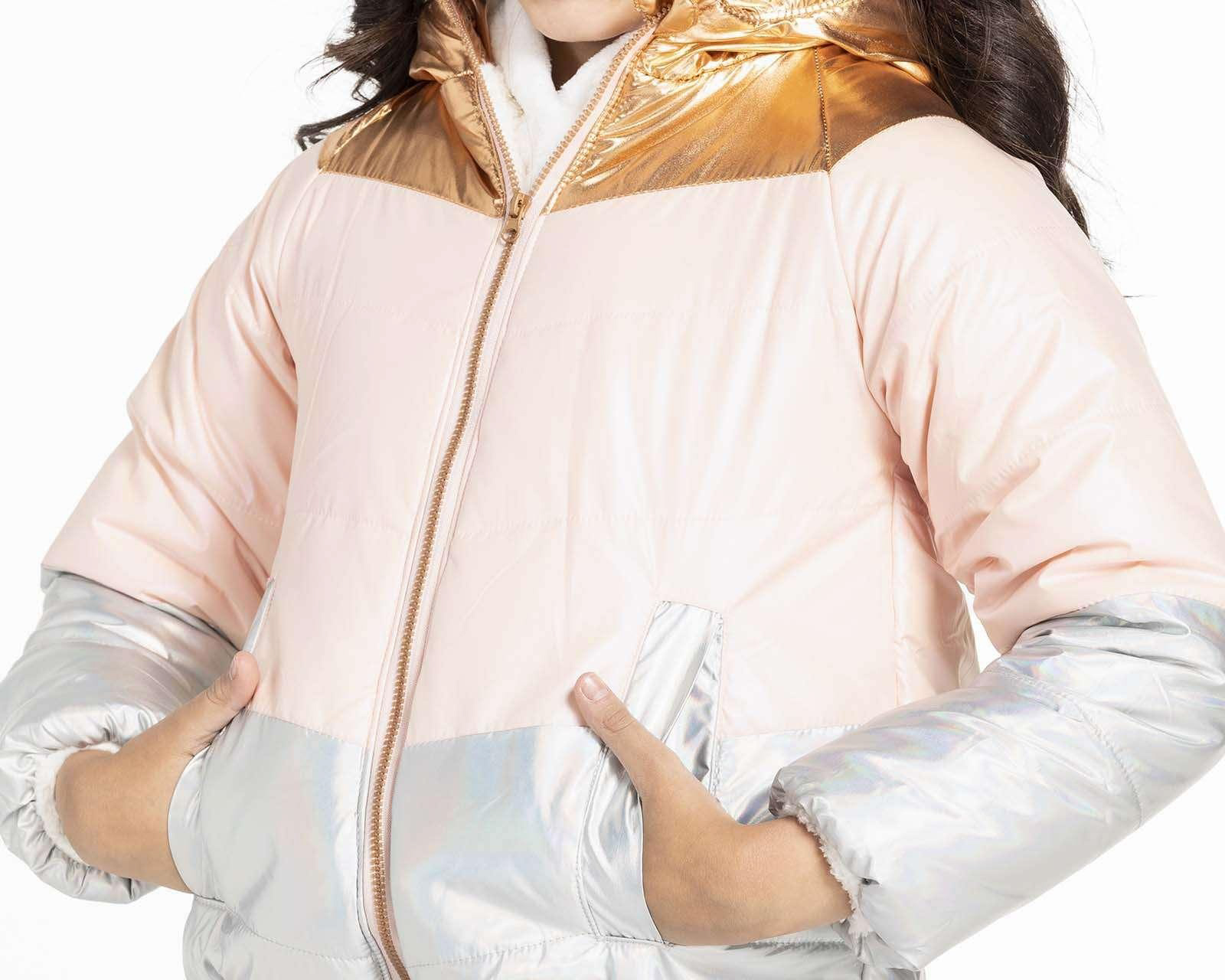 Foto 4 pulgar | Foto 3 | Chamarra Girls Attitude Capitonada para Niña