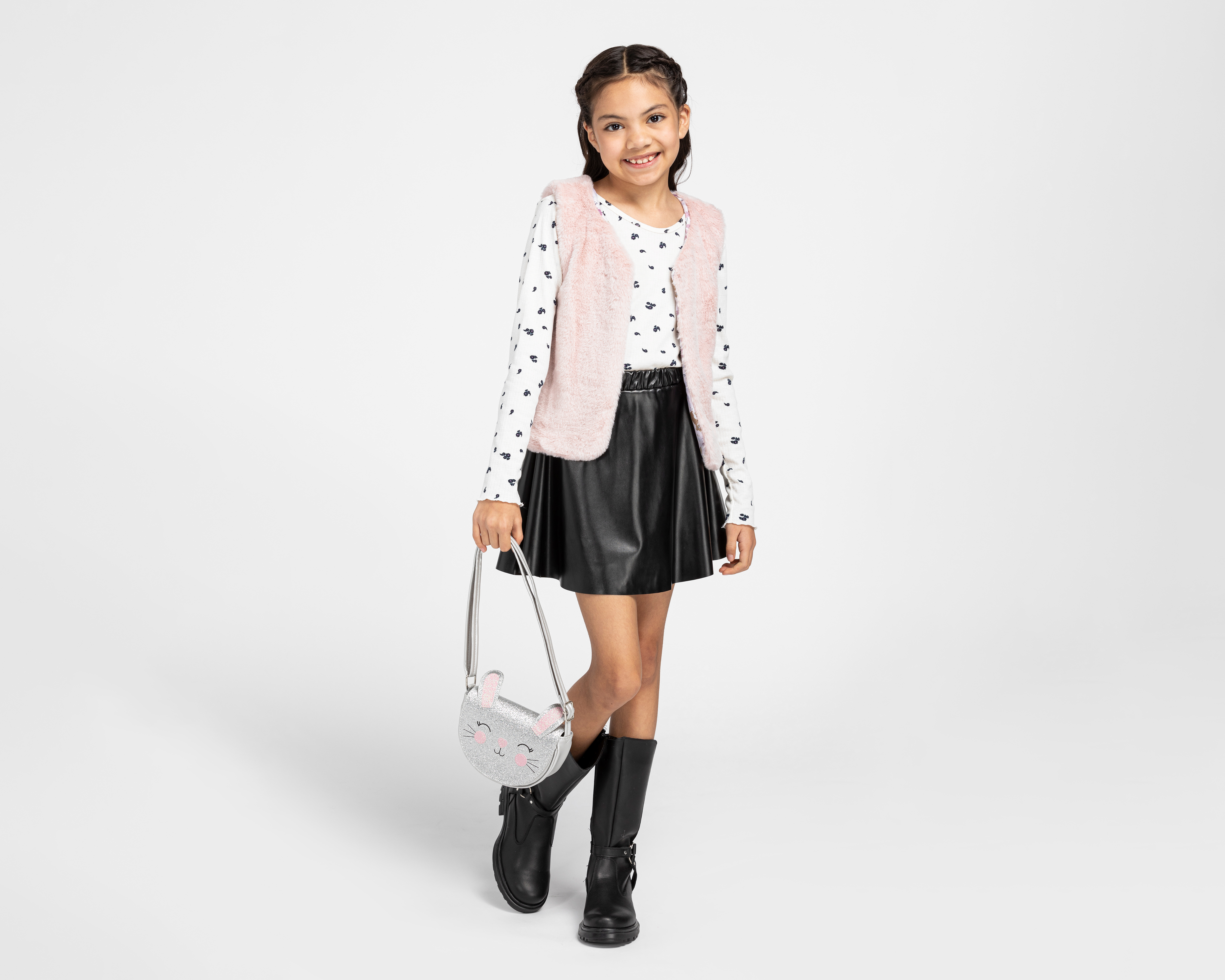 Foto 4 pulgar | Foto 3 | Conjunto con Falda Girls Attitude para Niña 3 Piezas