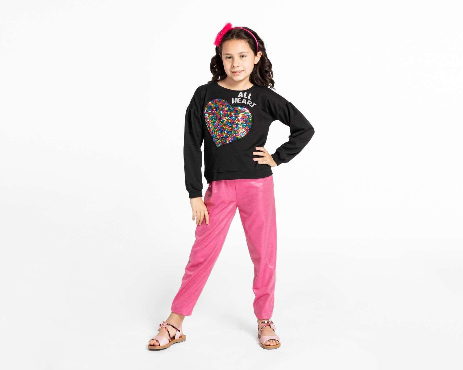 Conjunto con Pantalón Girls Attitude para Niña 2 Piezas