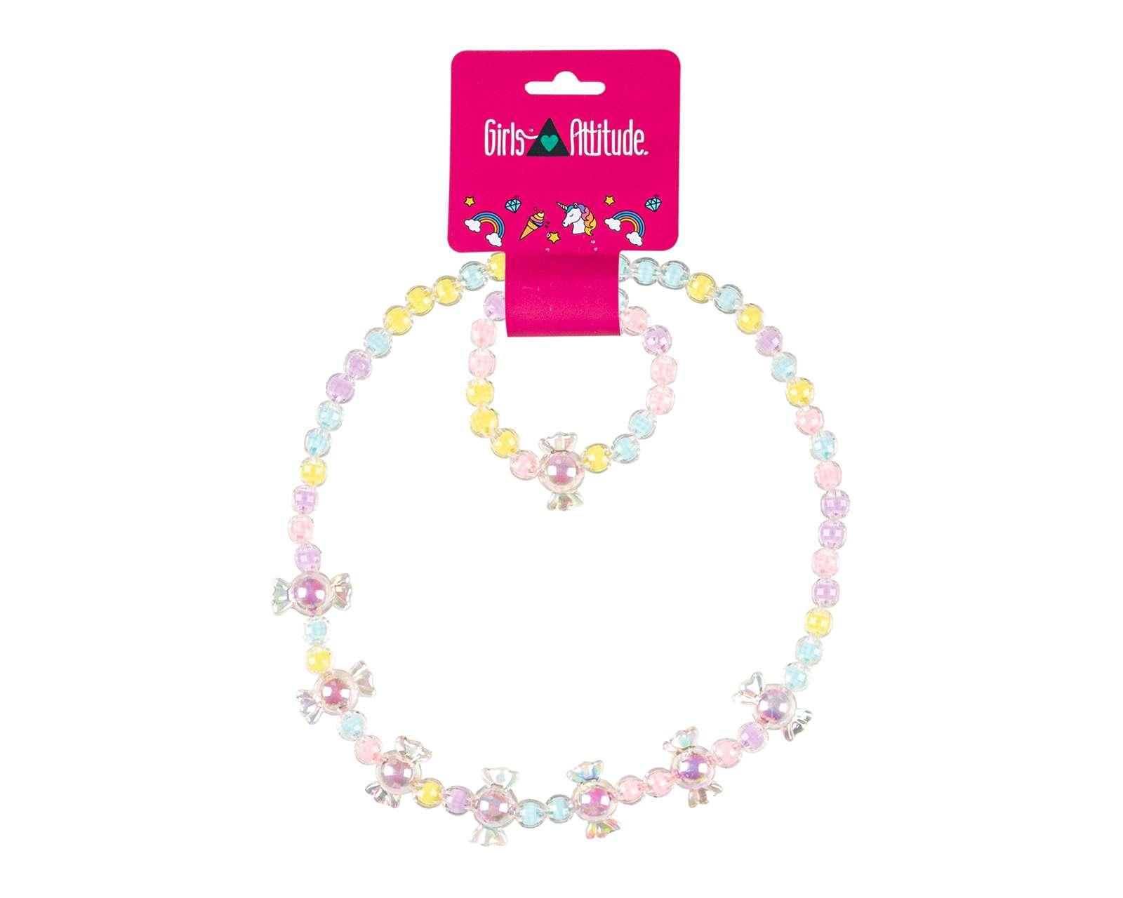 Foto 2 pulgar | Foto 1 | Collar y Pulsera Girls Attitude