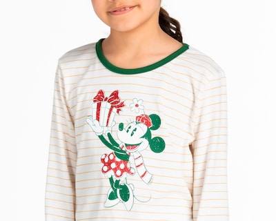 Foto 3 | Foto 3 | Pijama Navideña Familia Disney Minnie Mouse para Niña 3 Piezas